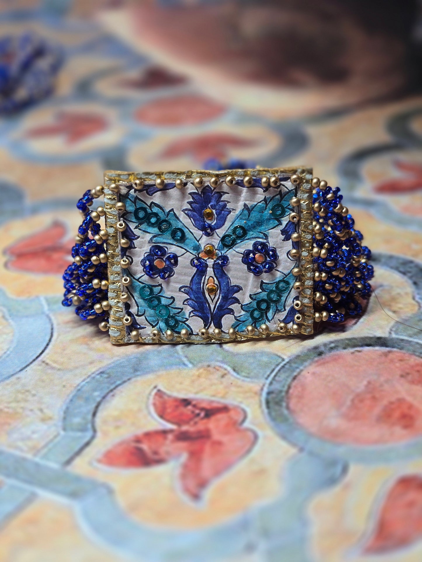 Bracelets artisanaux inspirés du zellige algérien
