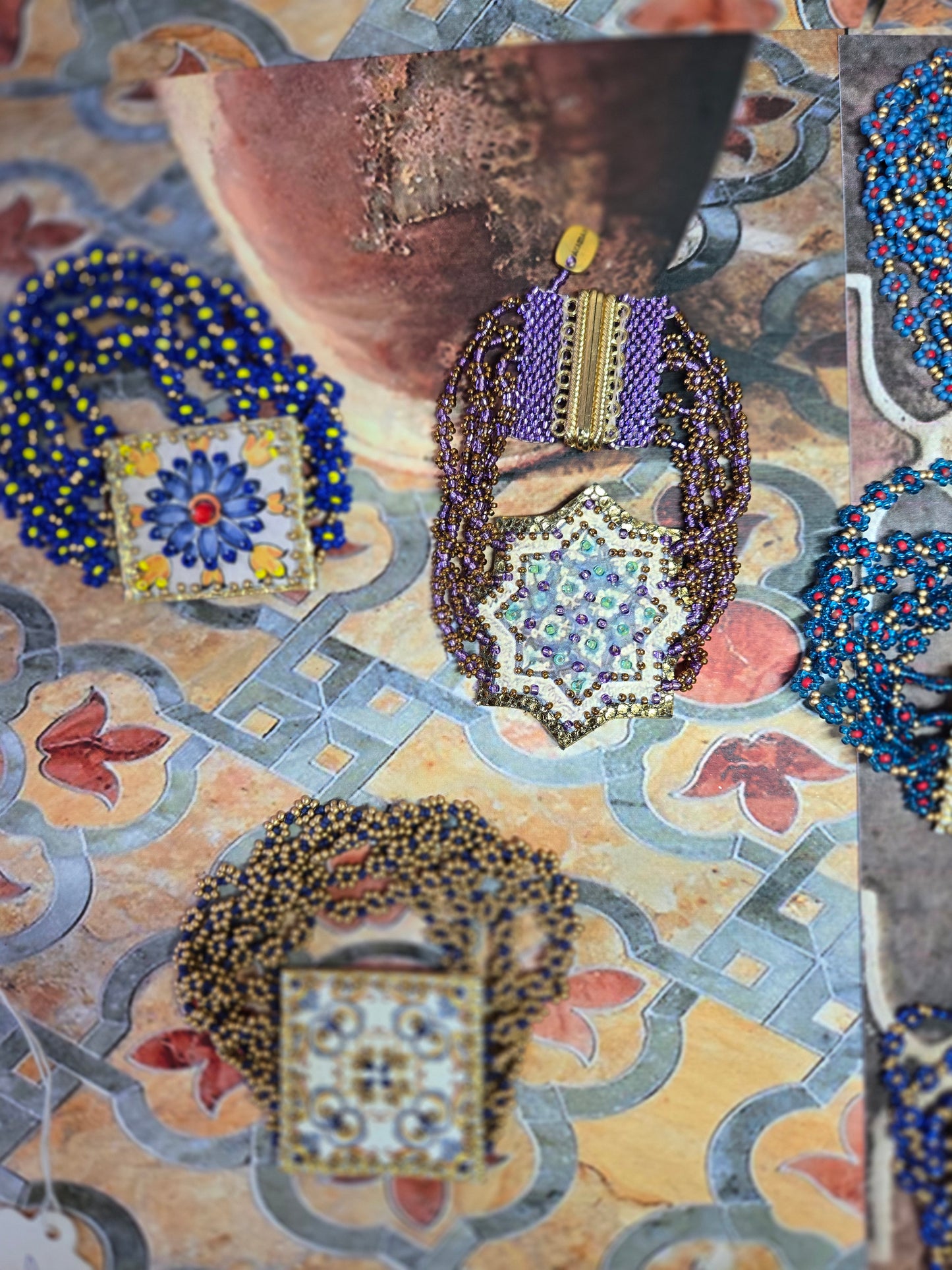 Handcrafted Bracelets Inspired by Algerian Zellige