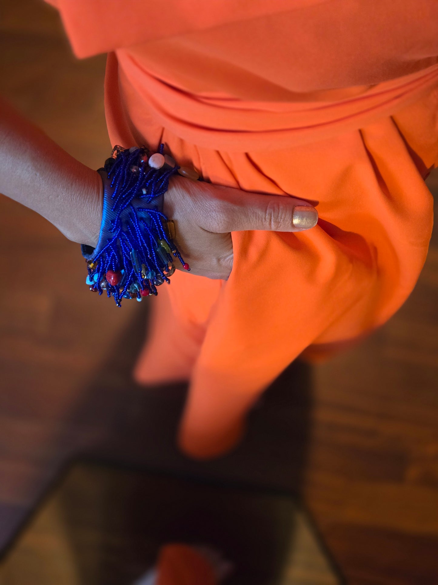 BRACCIALE - con frange in perline