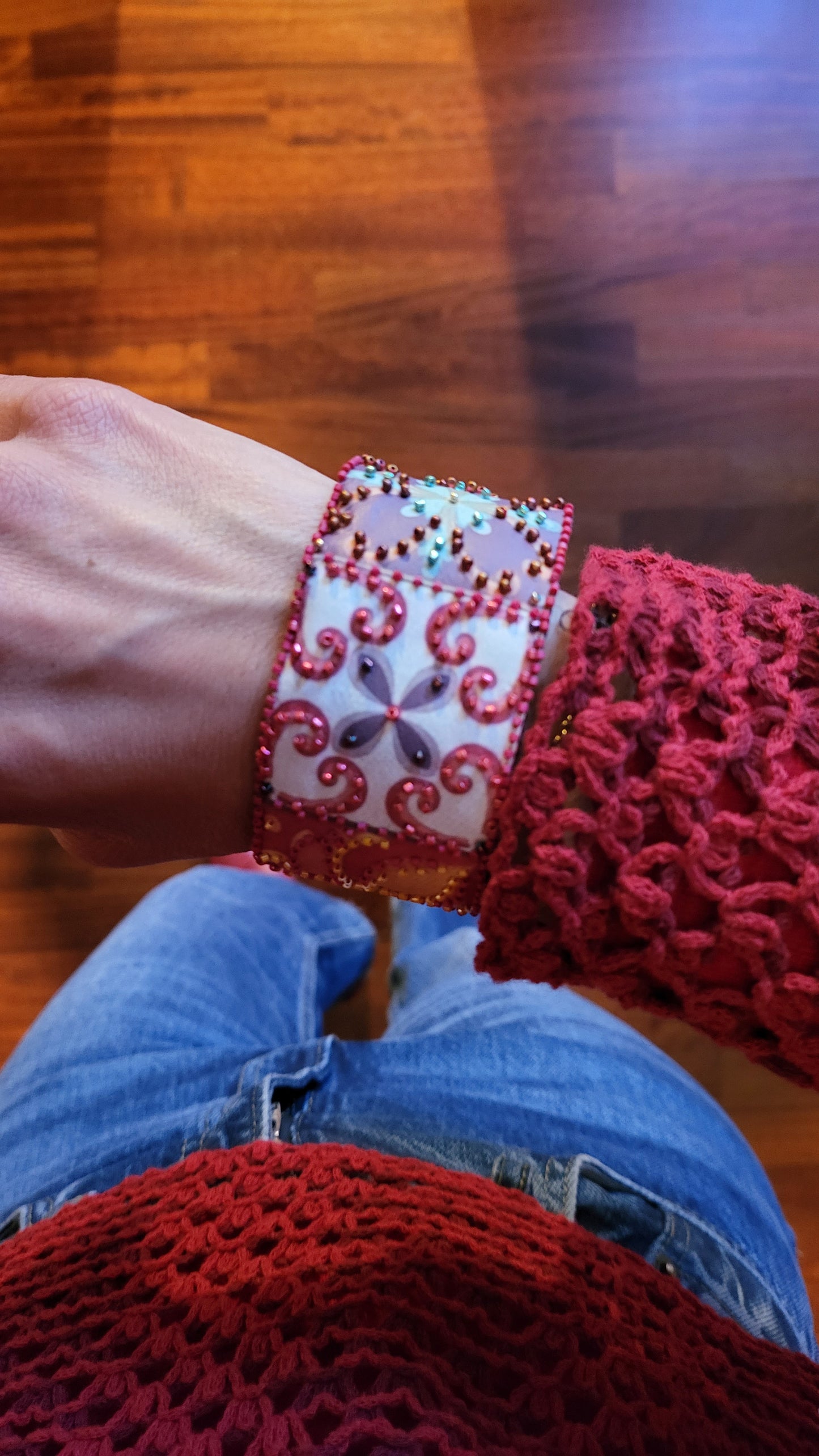 Bracelet Arabesque Rouge