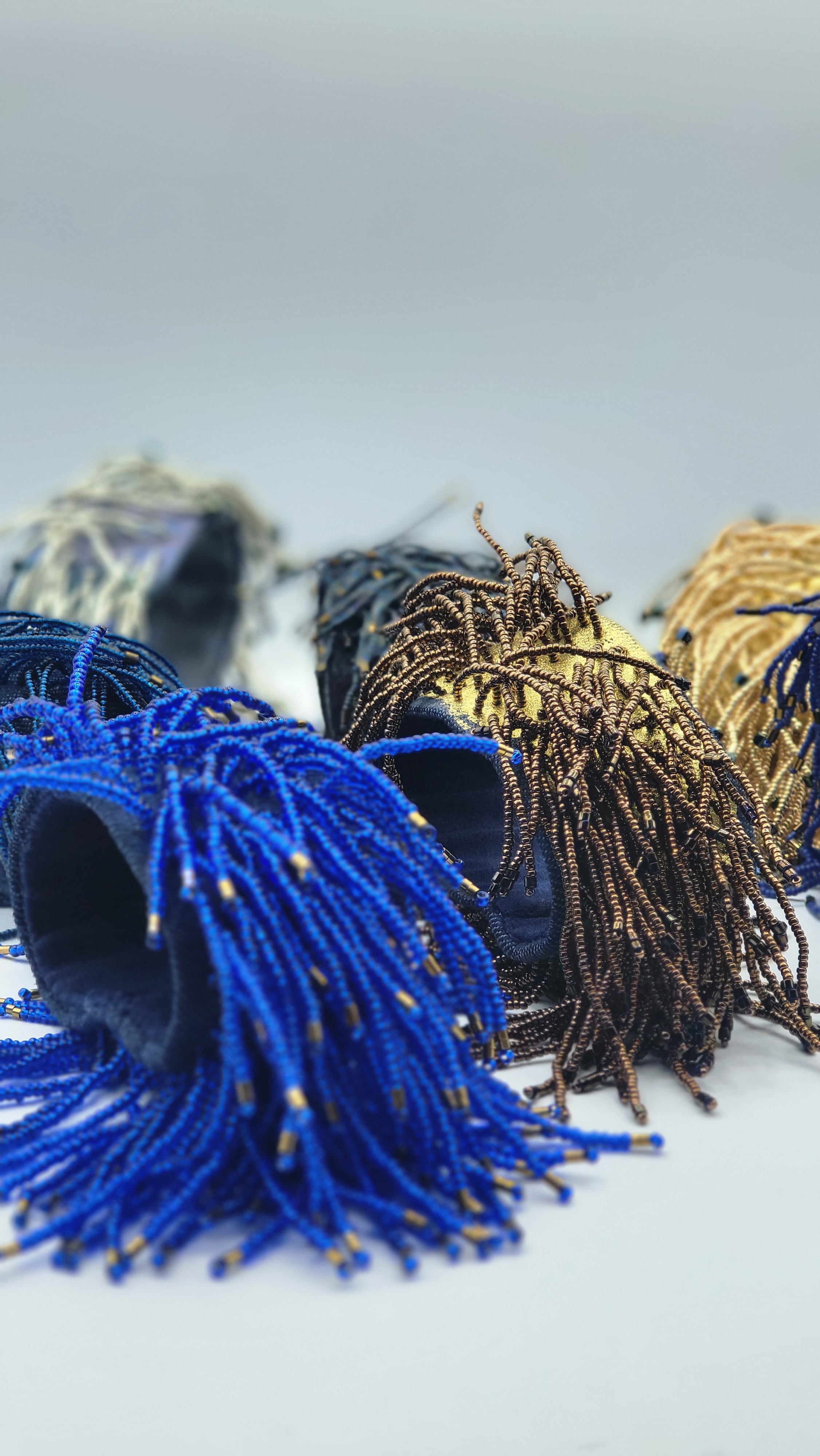 BRACELET with beaded fringes