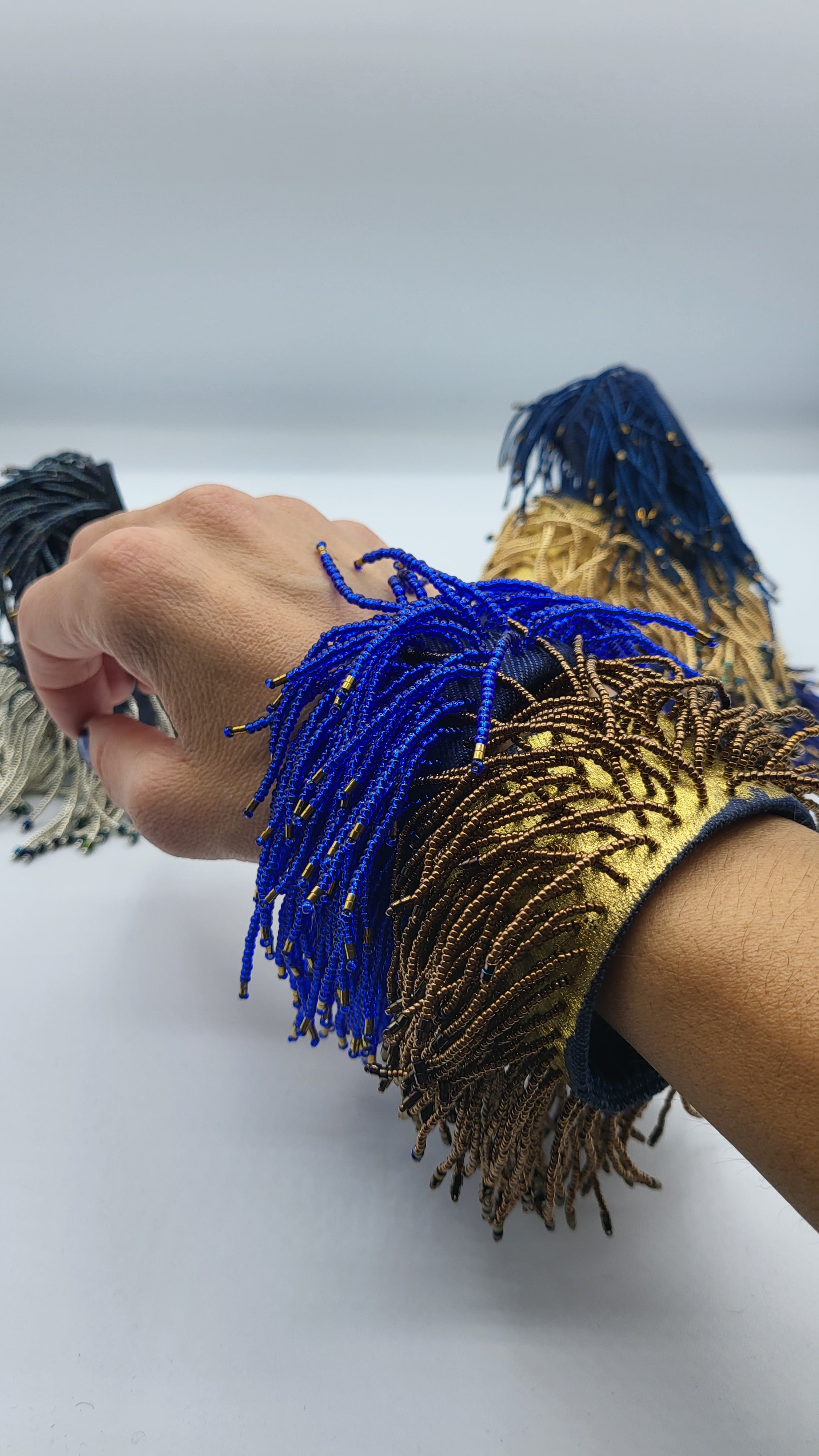 BRACELET with beaded fringes