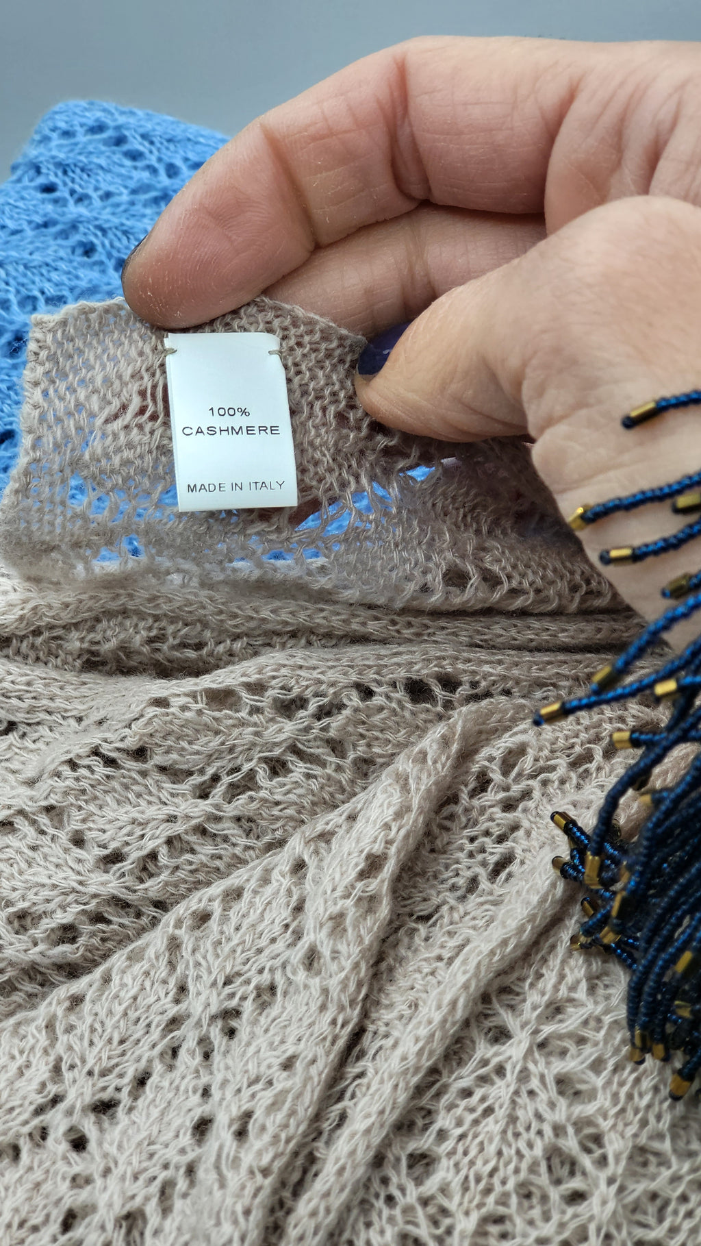 SCIARPA - in cashmere traforata