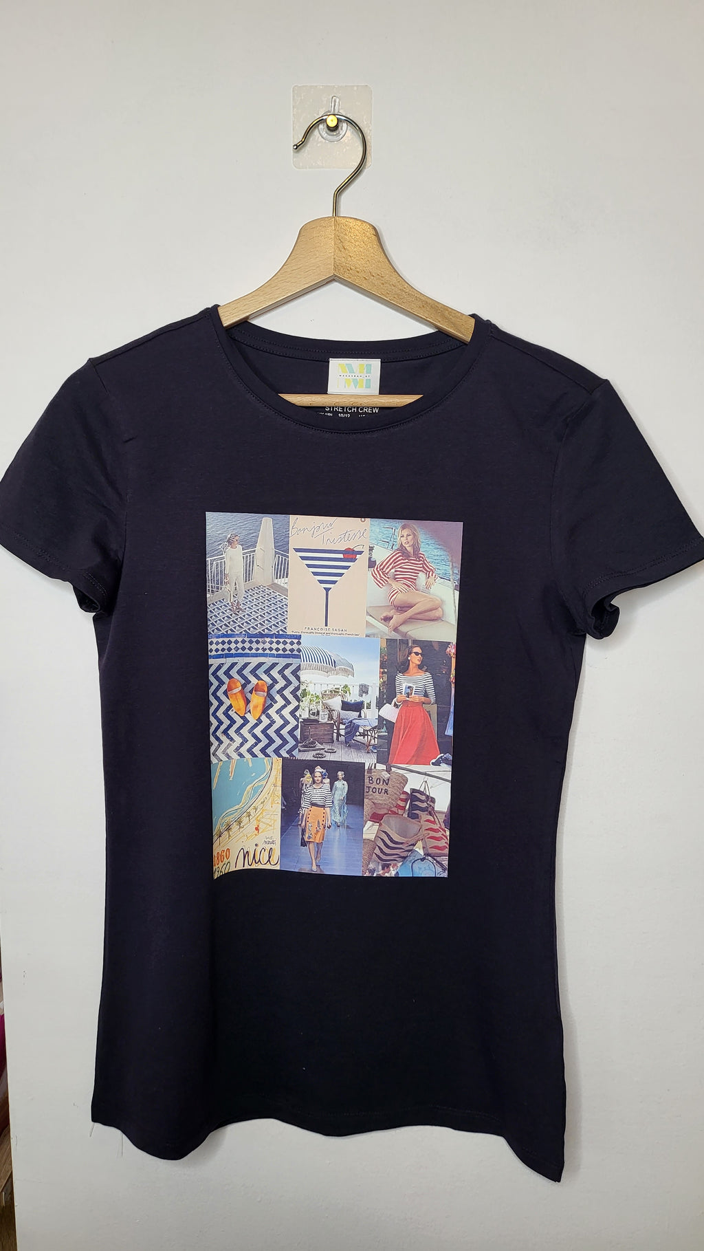 T-SHIRT - blu " NICE"