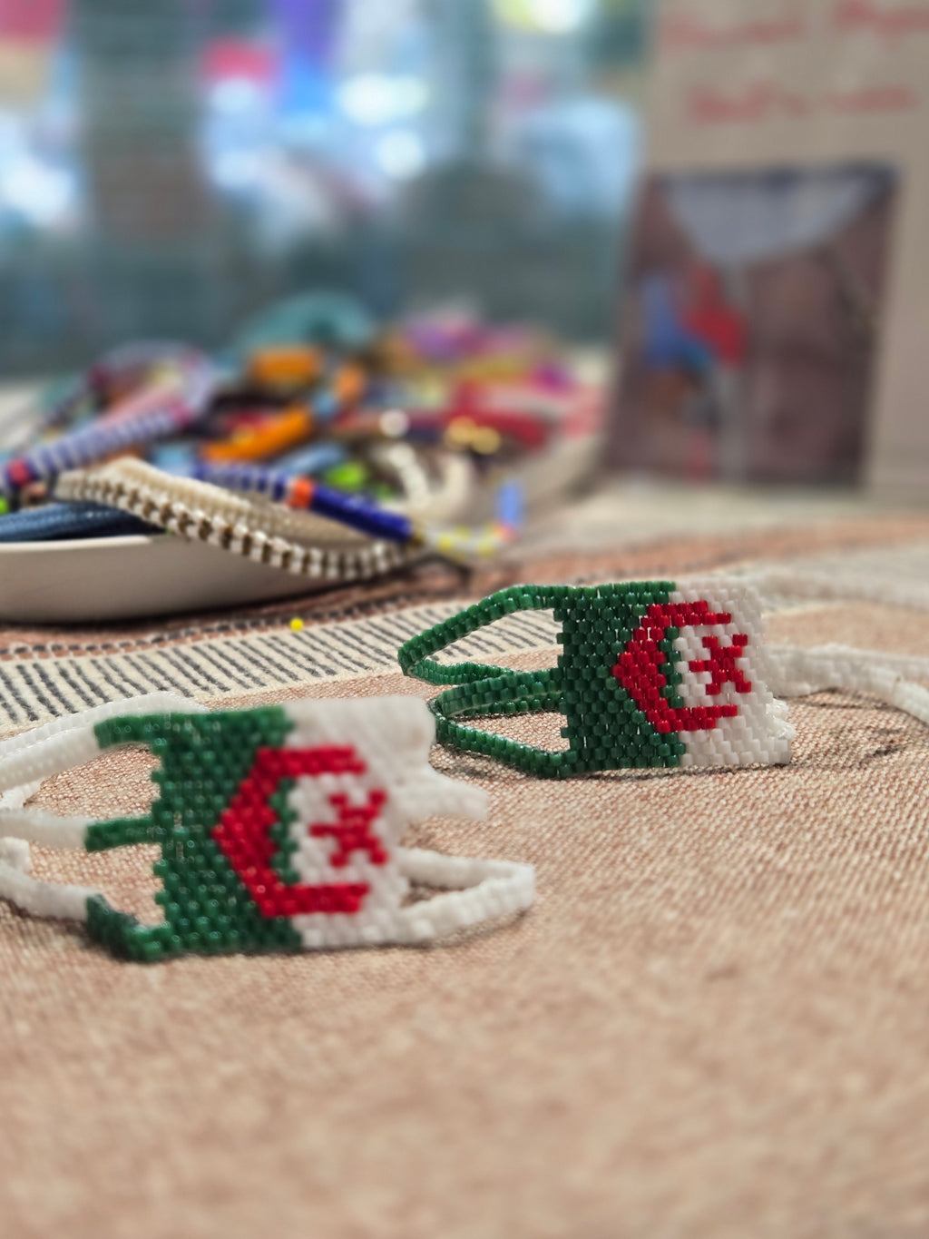 BRACELET Drapeau Algérien en Perles Miyuki
