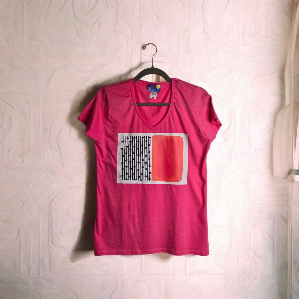 Magliette Artistiche in Cotone Ricami Esclusivi con Perline 3D