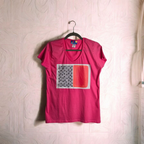 Magliette Artistiche in Cotone Ricami Esclusivi con Perline 3D