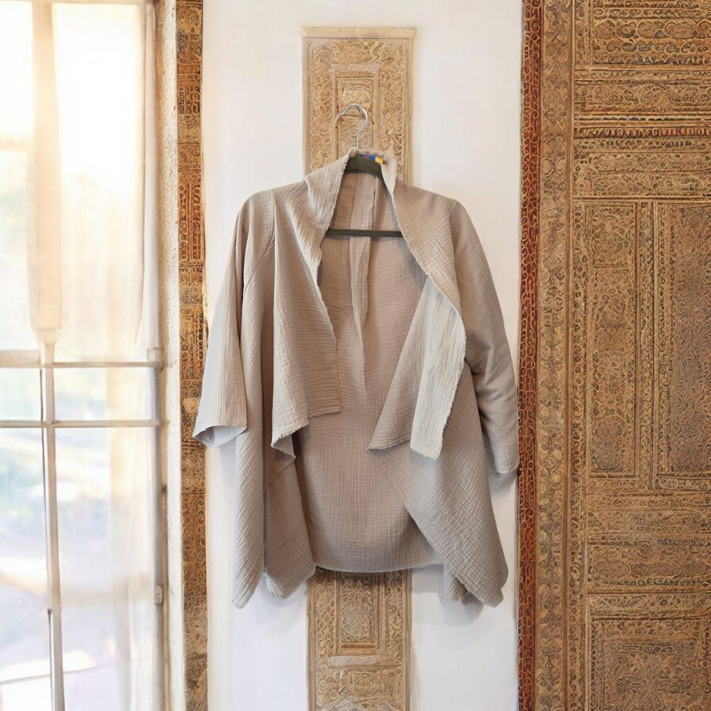 STOLA con Maniche in Cotone Leggero