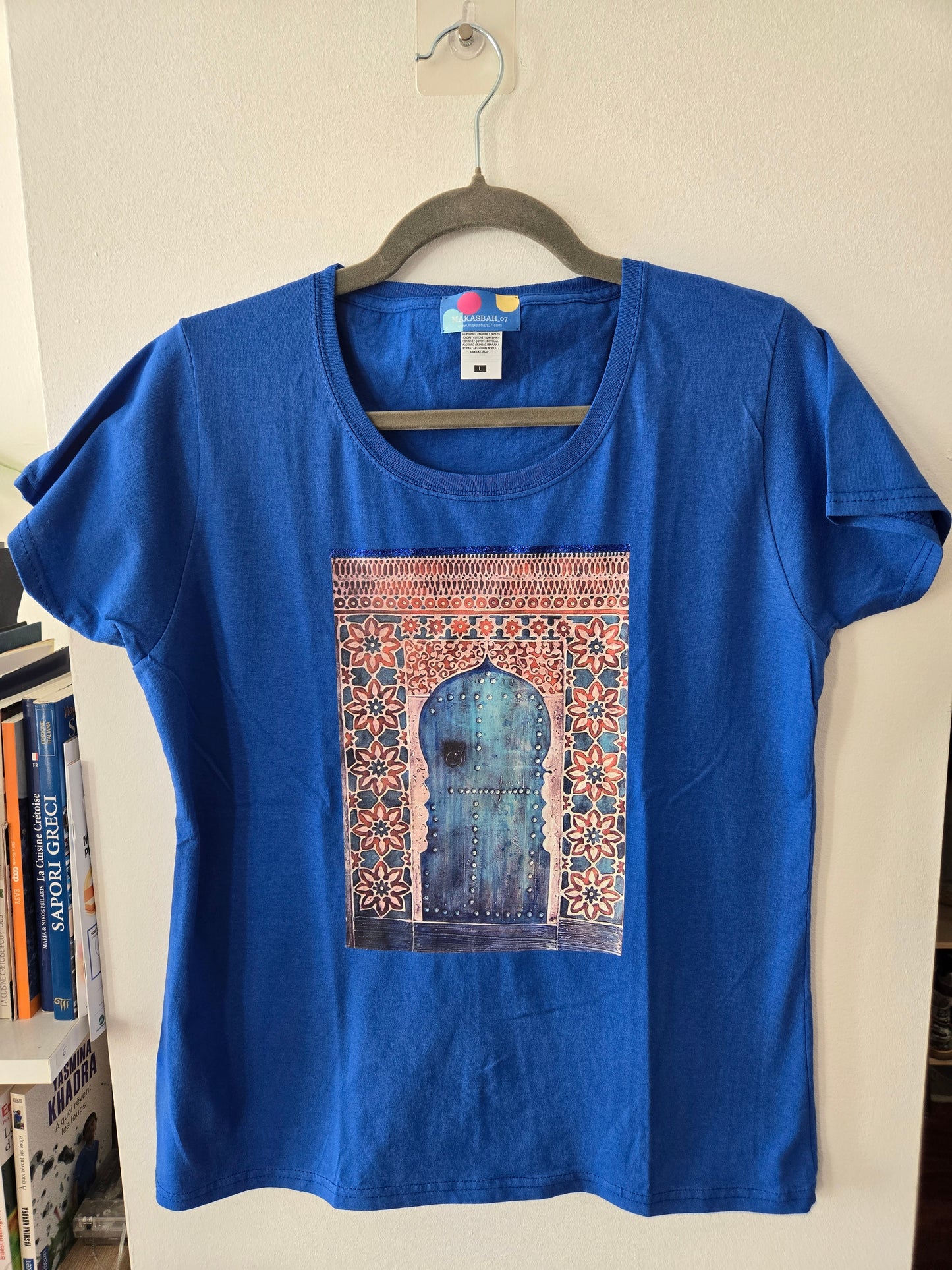 T-SHIRT - Porta Araba  turchese" مرحبا "
