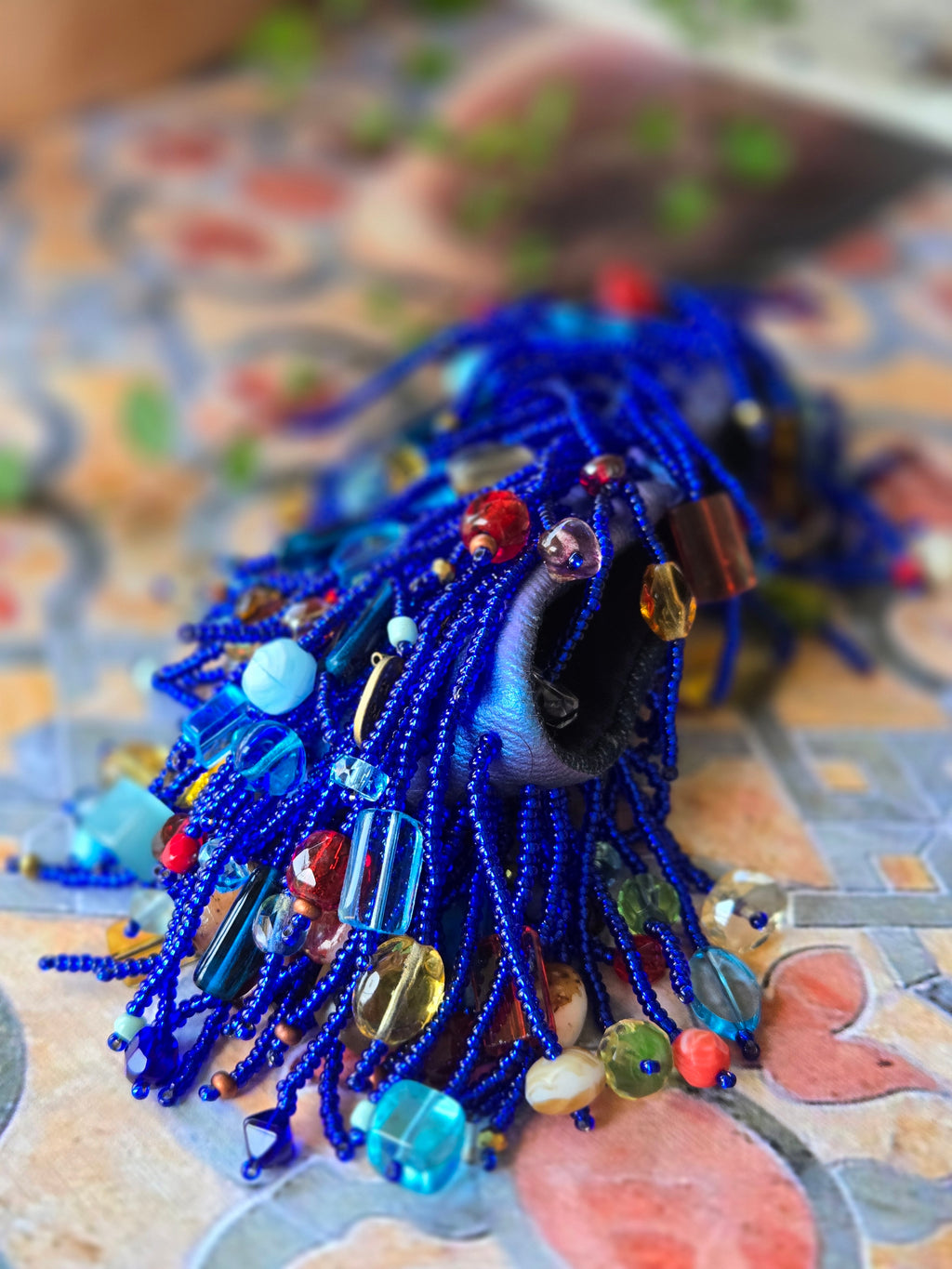 BRACELET - with beaded fringes