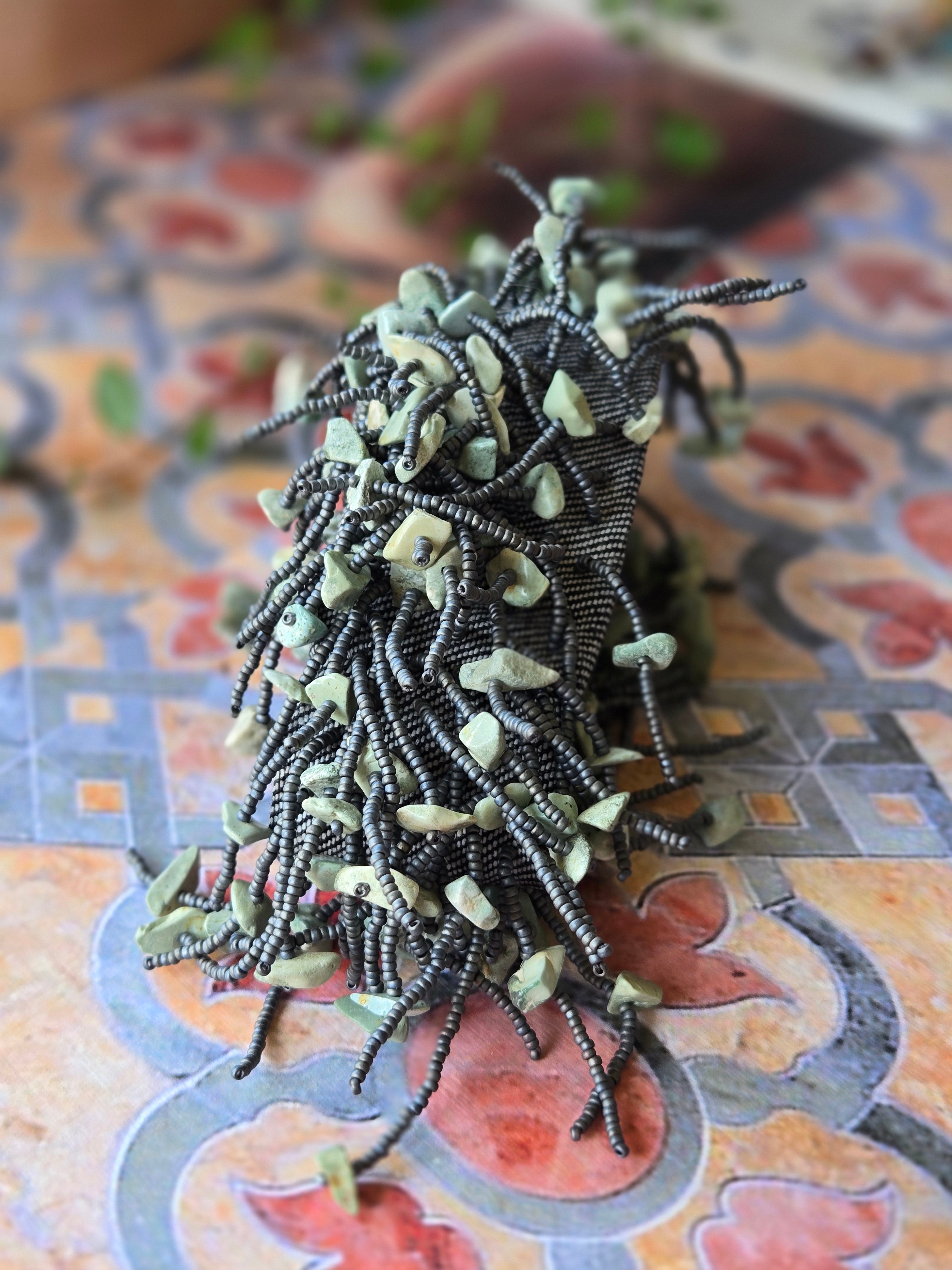 BRACELET - with beaded fringes