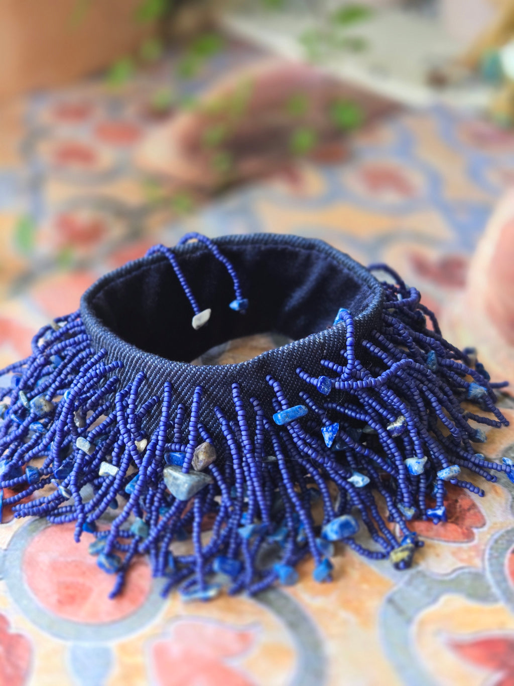 BRACELET - with beaded fringes