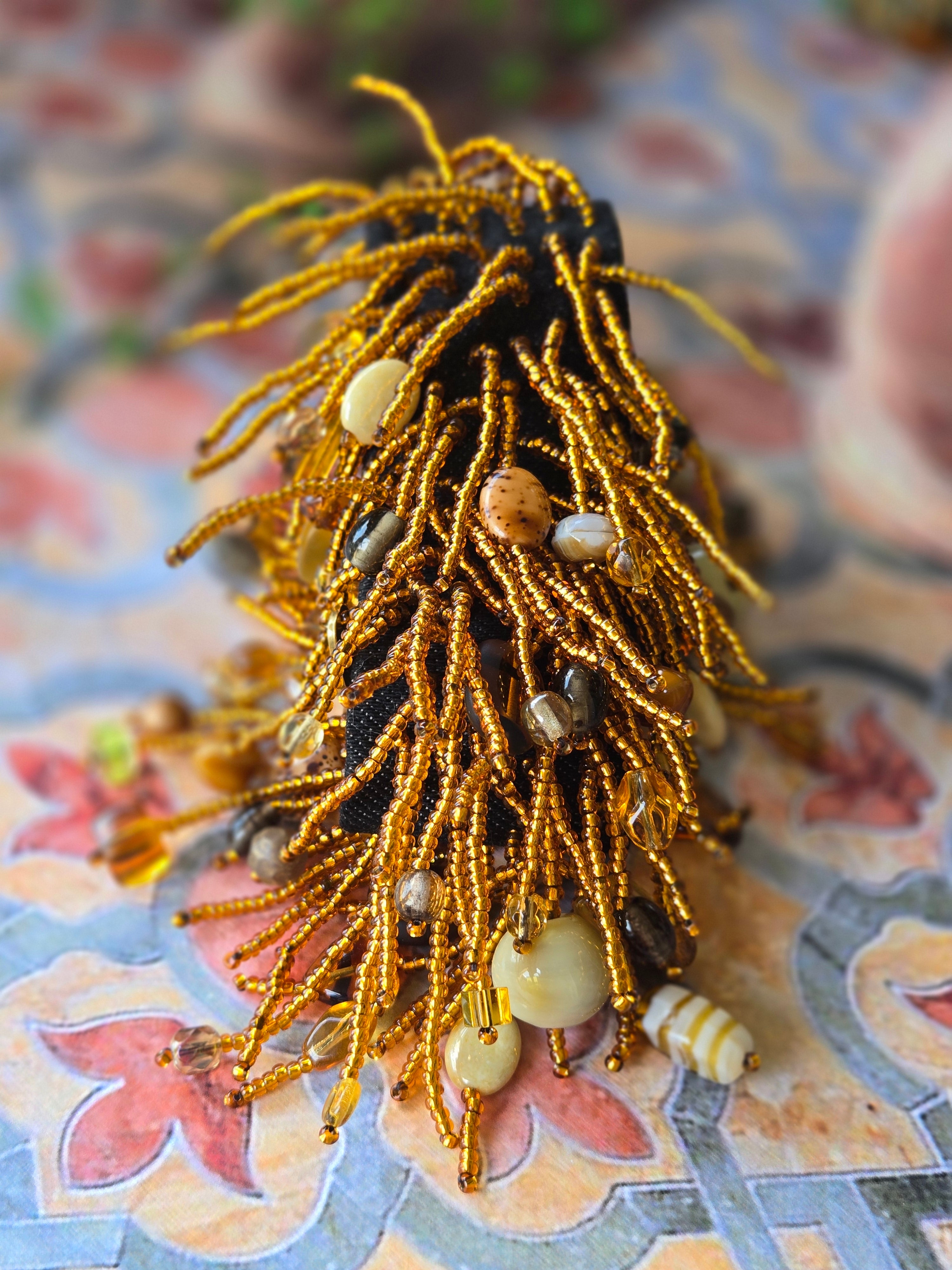 BRACELET - with beaded fringes