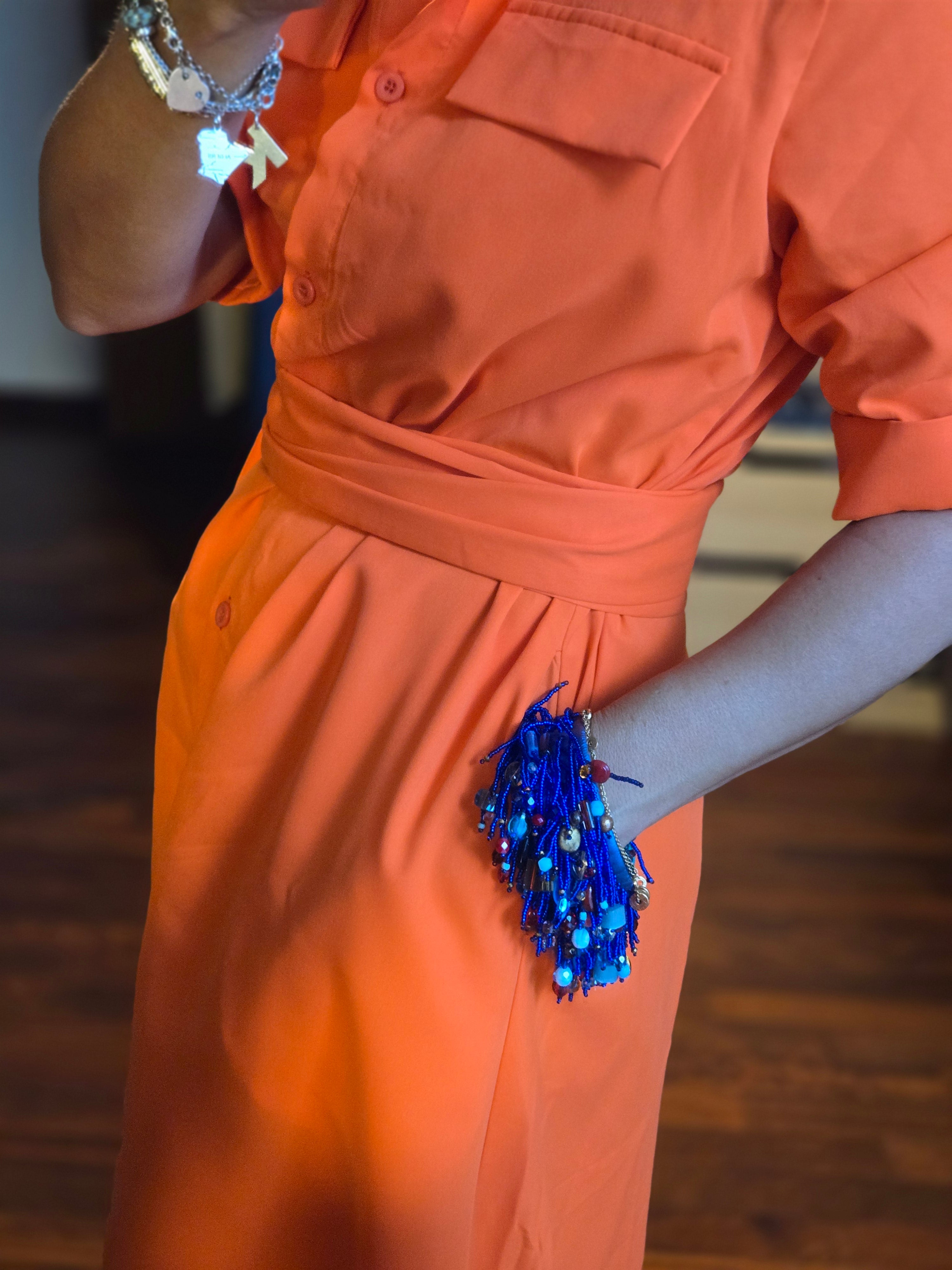 BRACELET - with beaded fringes