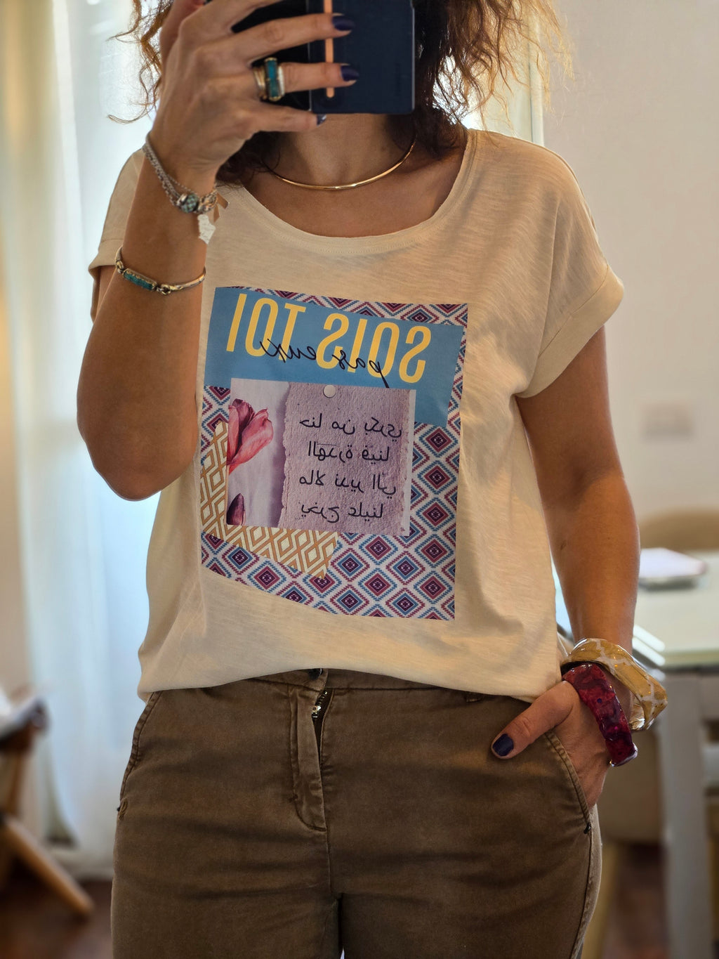 T-shirt che parla per te "Orgoglio e Spirito Algerino"