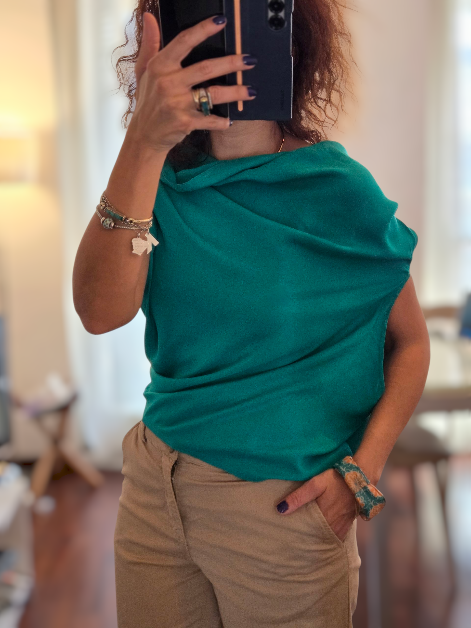 TOP asimmetrico " Eleganza Tuareg Algerino"