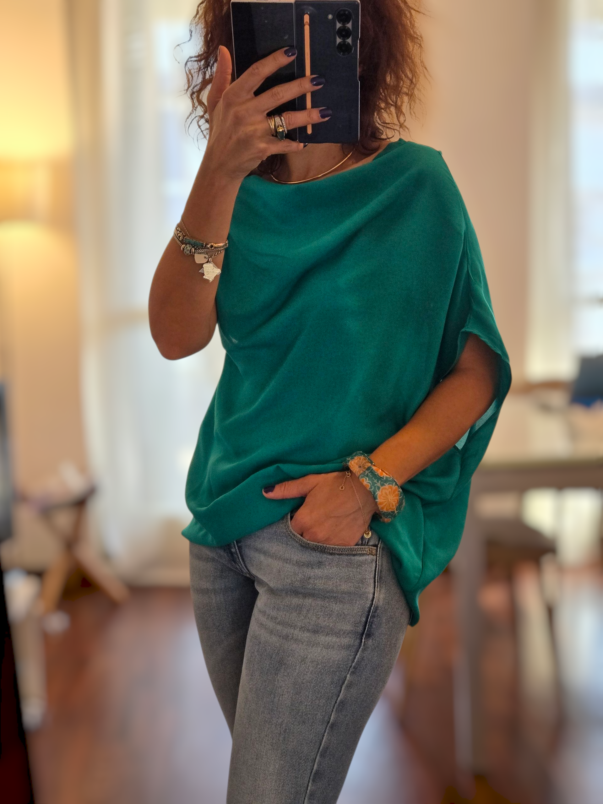 TOP asimmetrico " Eleganza Tuareg Algerino"