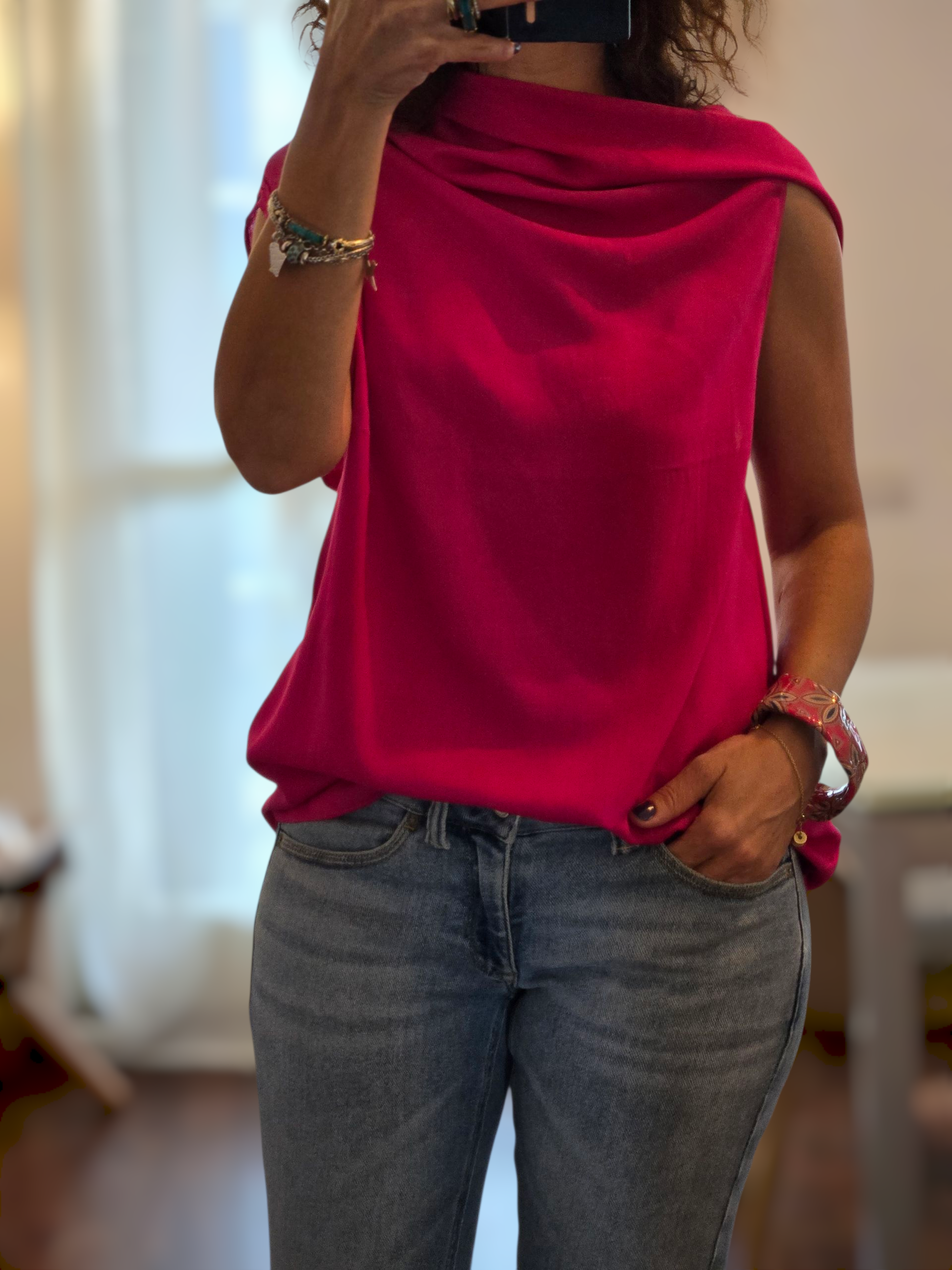 TOP asimmetrico " Eleganza Tuareg Algerino"