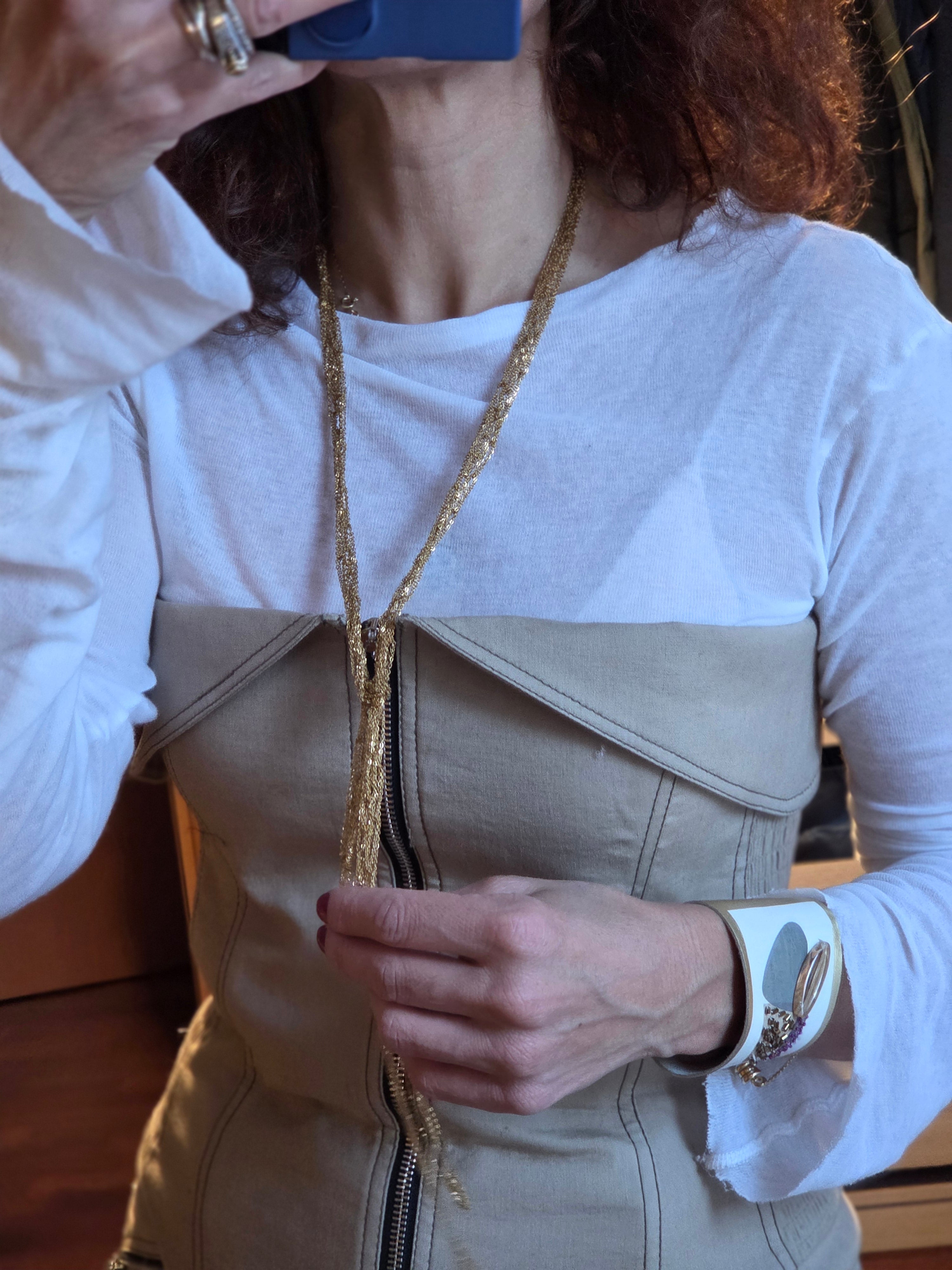 Catene intrecciate a mano in colore oro per uno stile unico! ✨