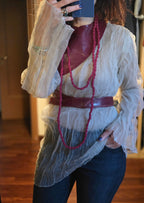 Cashmere and Camel Necklace, Handcrafted for an Elegant Style