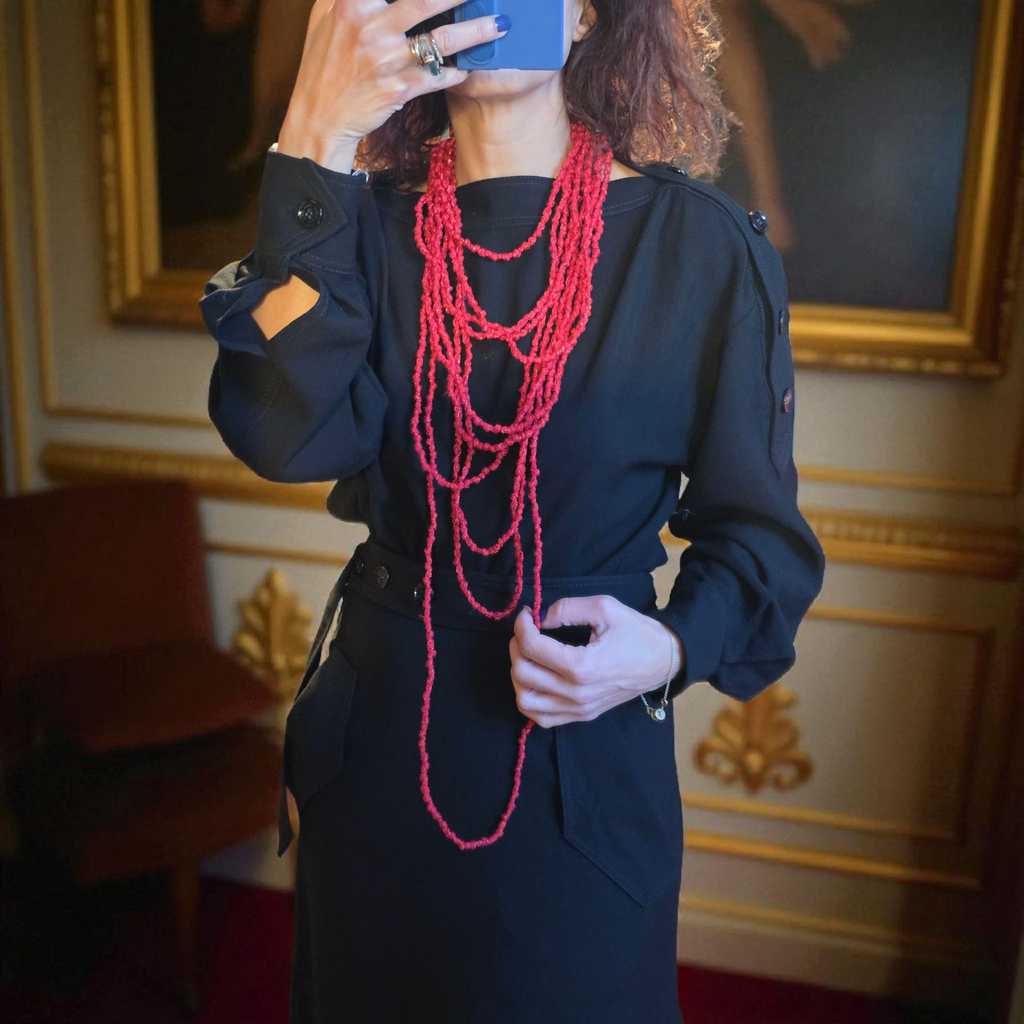 Collana in Cashmere e Cammello, Artigianale per uno Stile Elegante