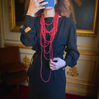 Cashmere and Camel Necklace, Handcrafted for an Elegant Style
