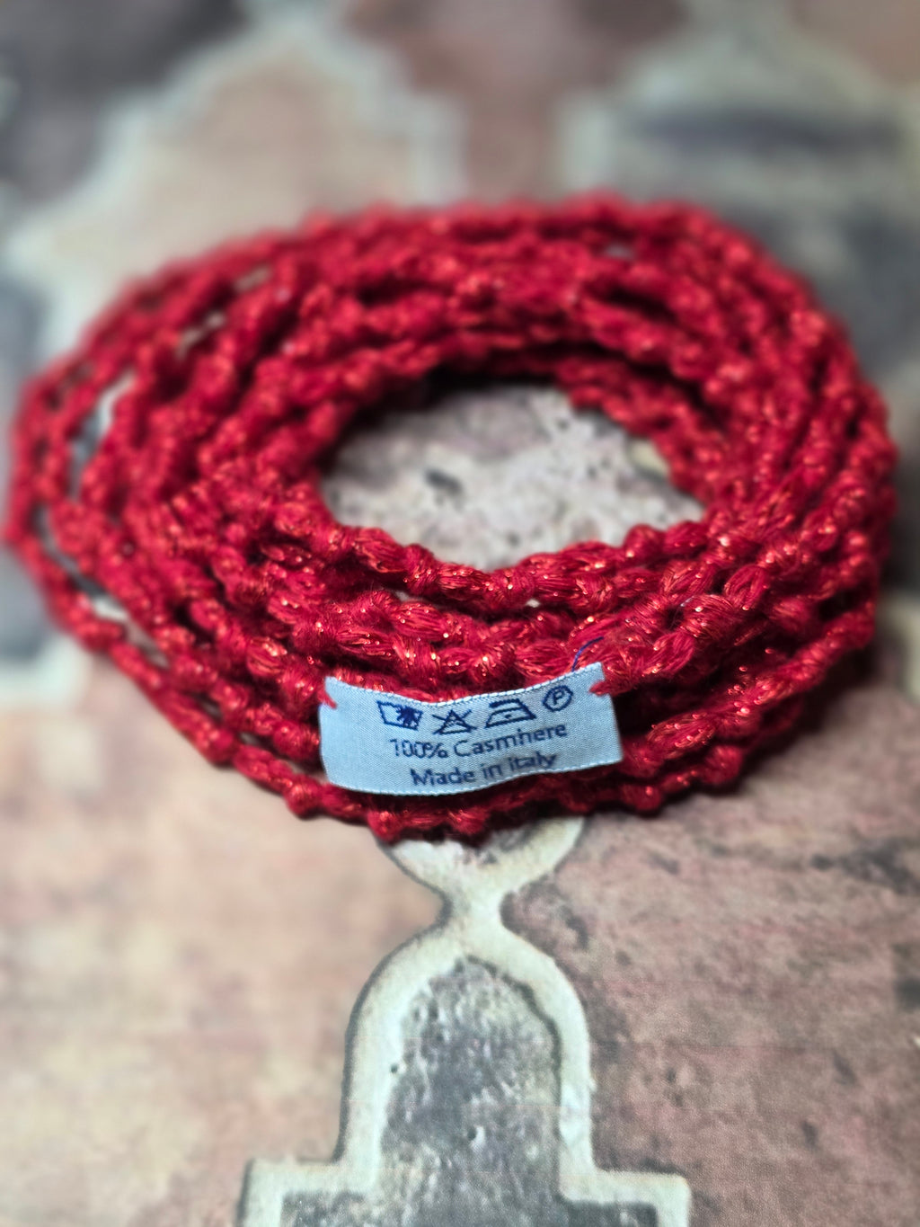 Collana in Cashmere e Cammello, Artigianale per uno Stile Elegante