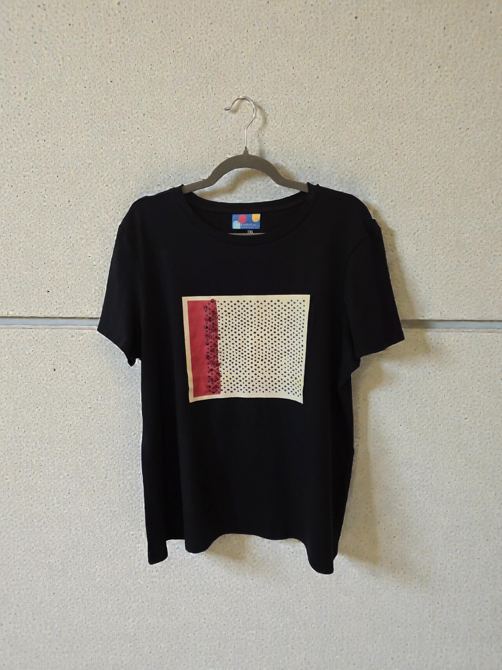 Magliette Artistiche in Cotone Ricami Esclusivi con Perline 3D