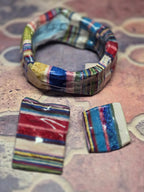 Bracciale  e Orecchini Asimmetrico Stile Tappeto Arabo