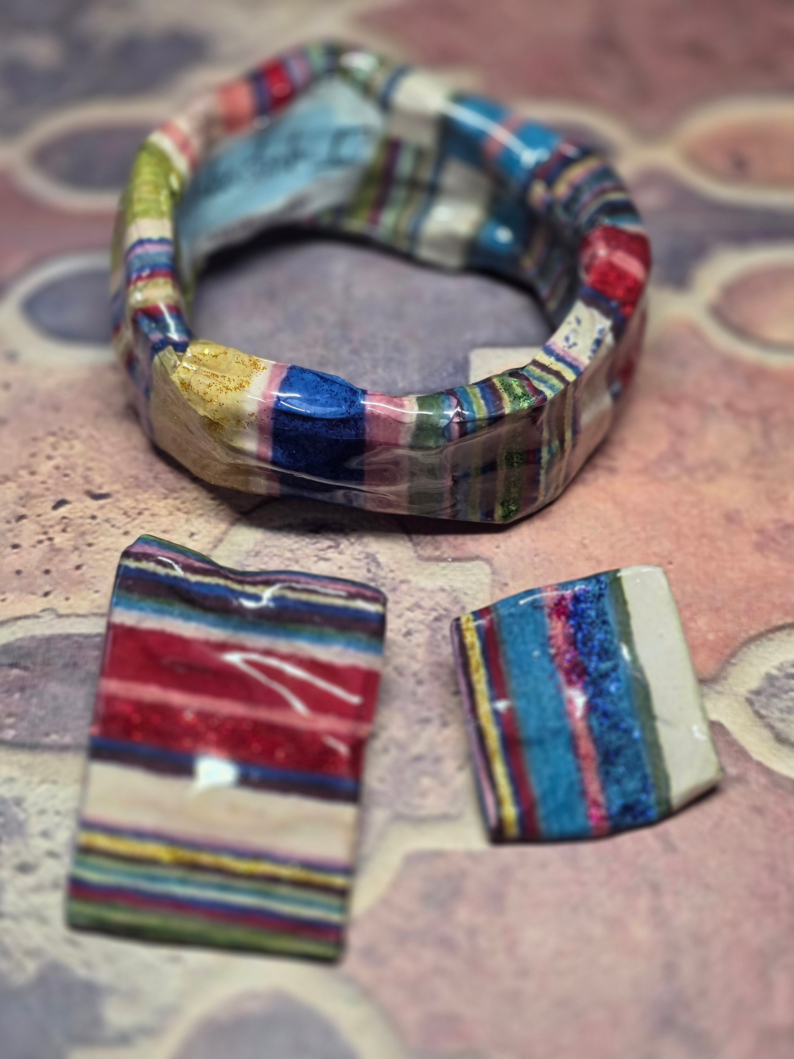 Bracciale  e Orecchini Asimmetrico Stile Tappeto Arabo