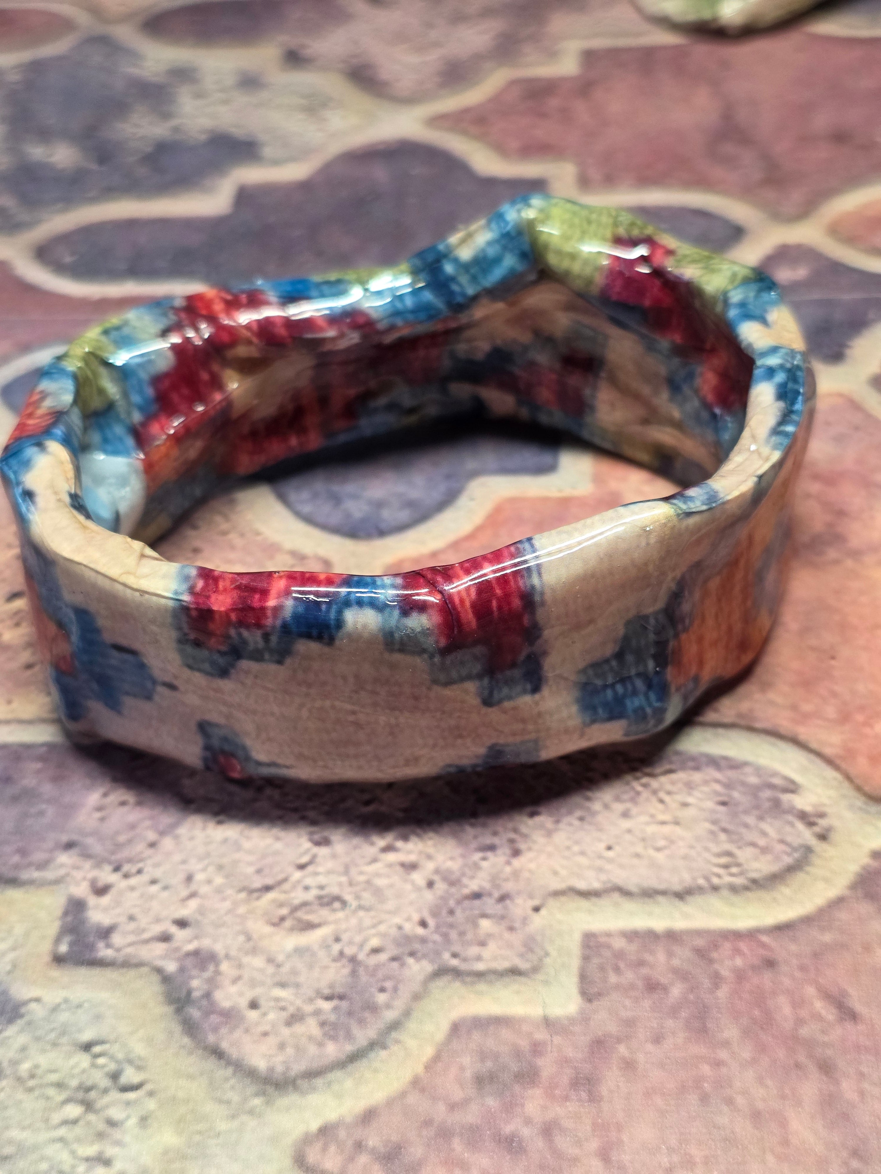 Bracciale  e Orecchini Asimmetrico Stile Tappeto Arabo