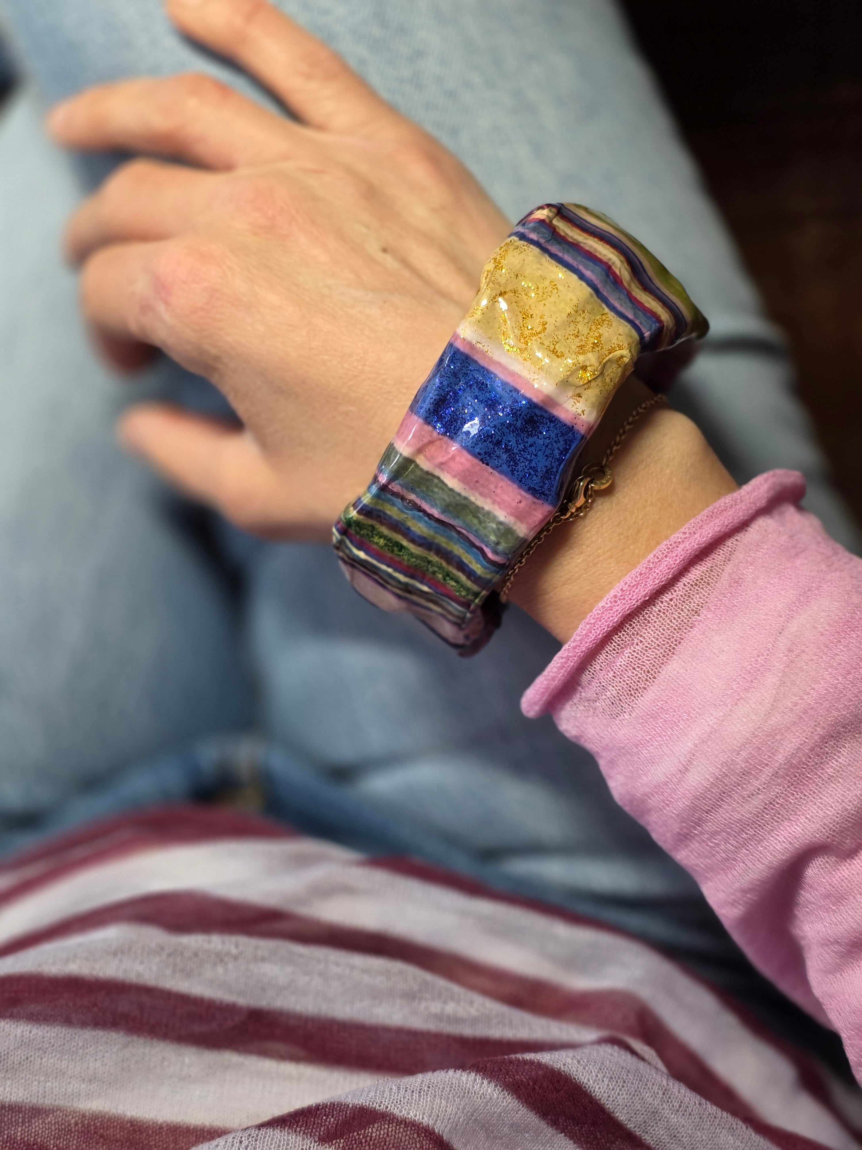 Bracciale  e Orecchini Asimmetrico Stile Tappeto Arabo