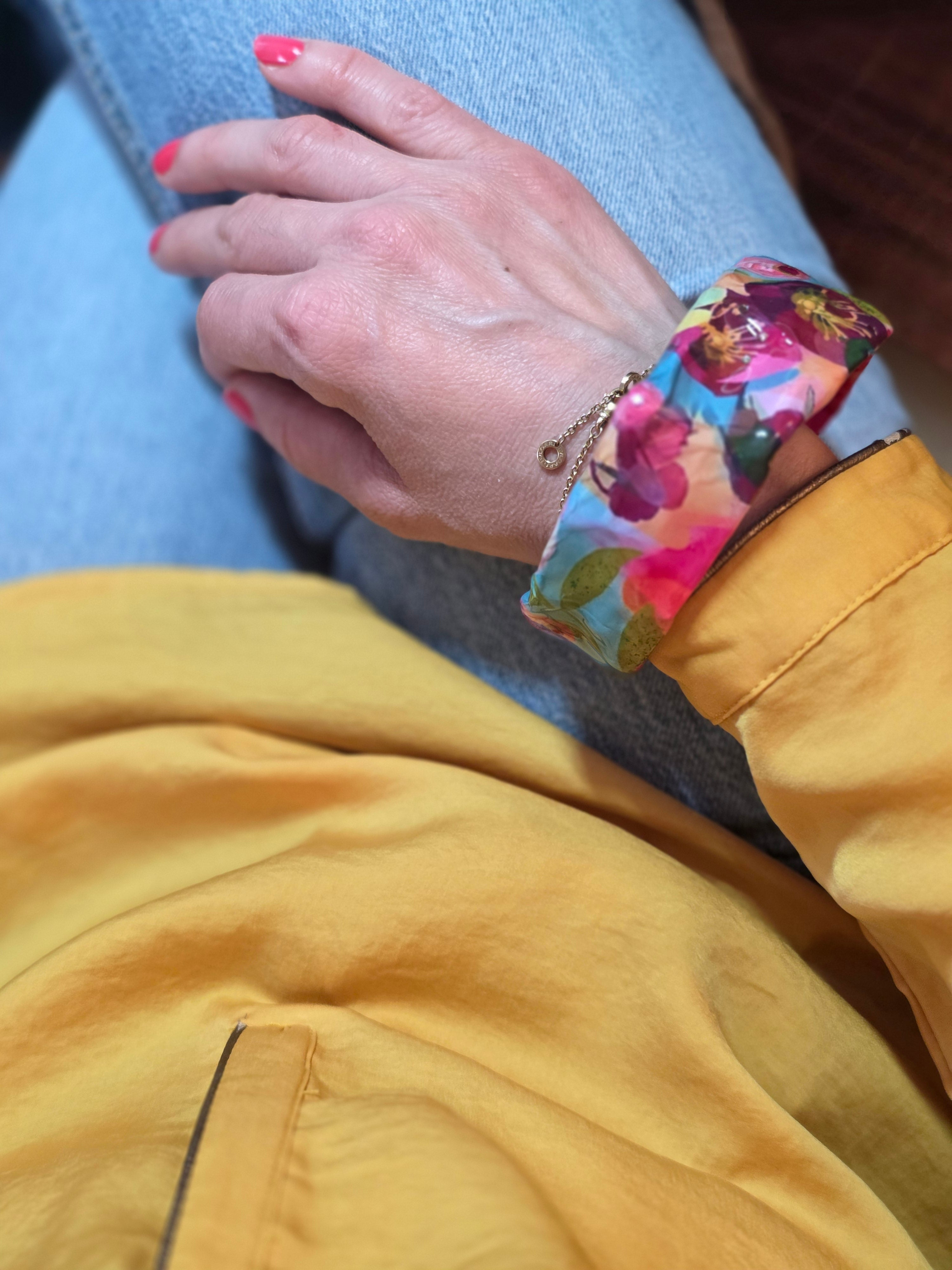 Bracciale Asimmetrici Floreale