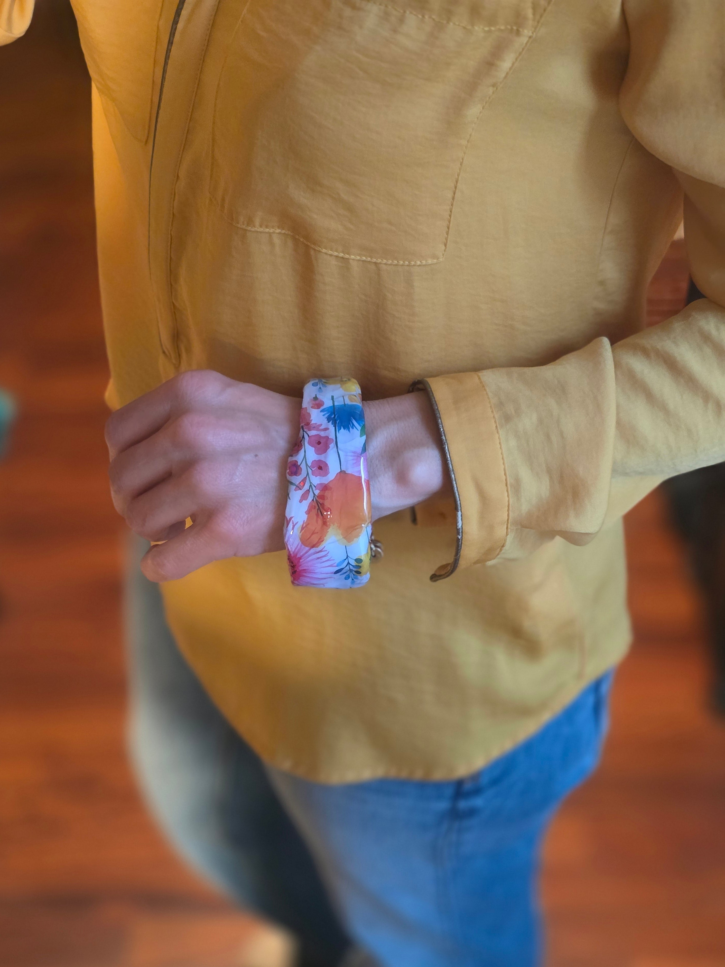 Bracciale Asimmetrici Floreale