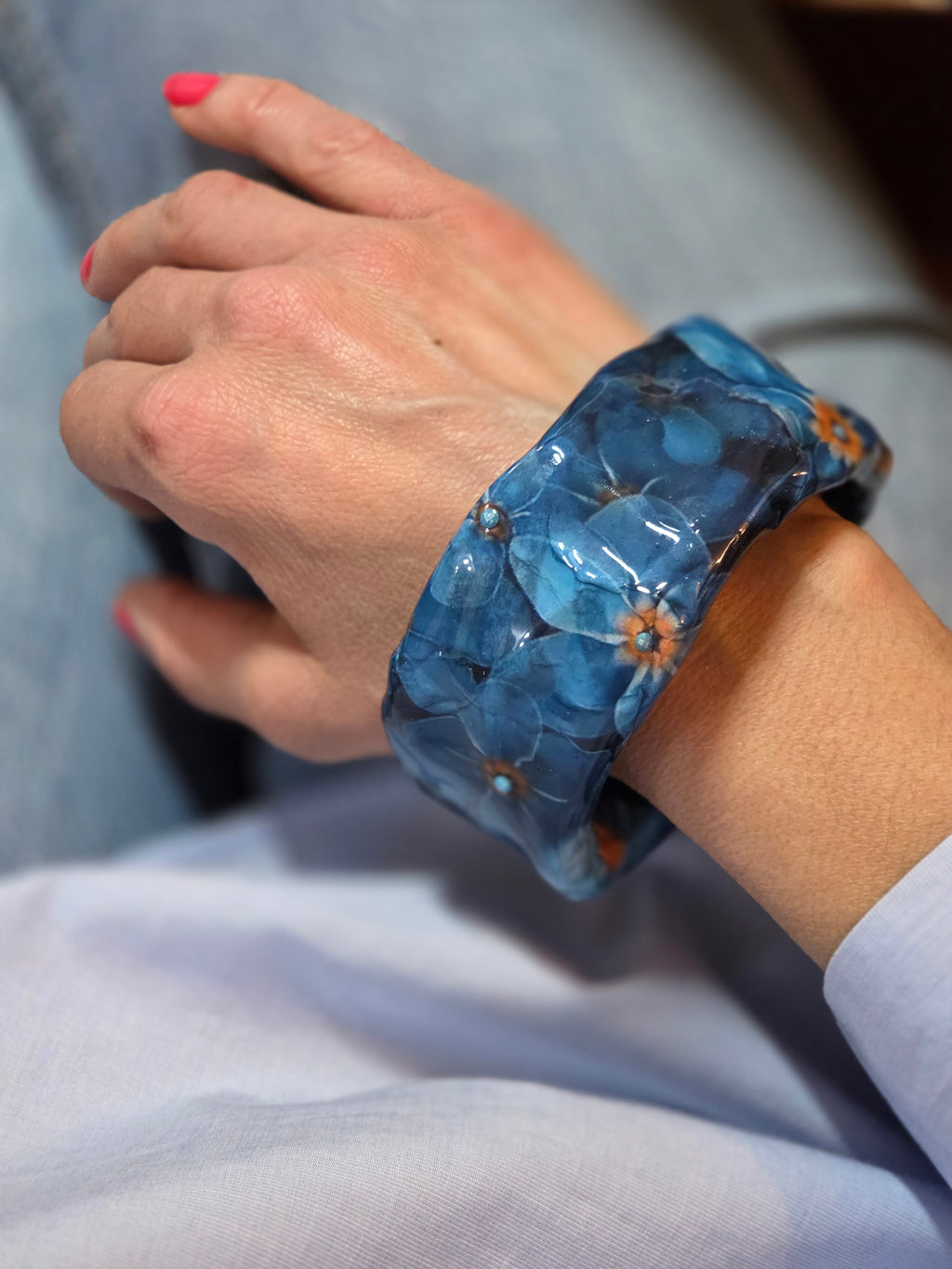 Bracciale Asimmetrici Floreale