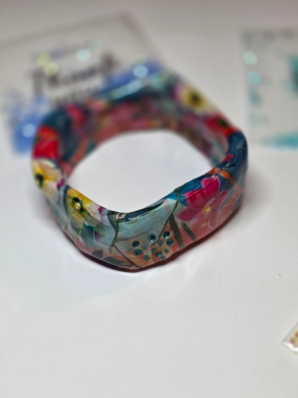 Bracciale Asimmetrici Floreale