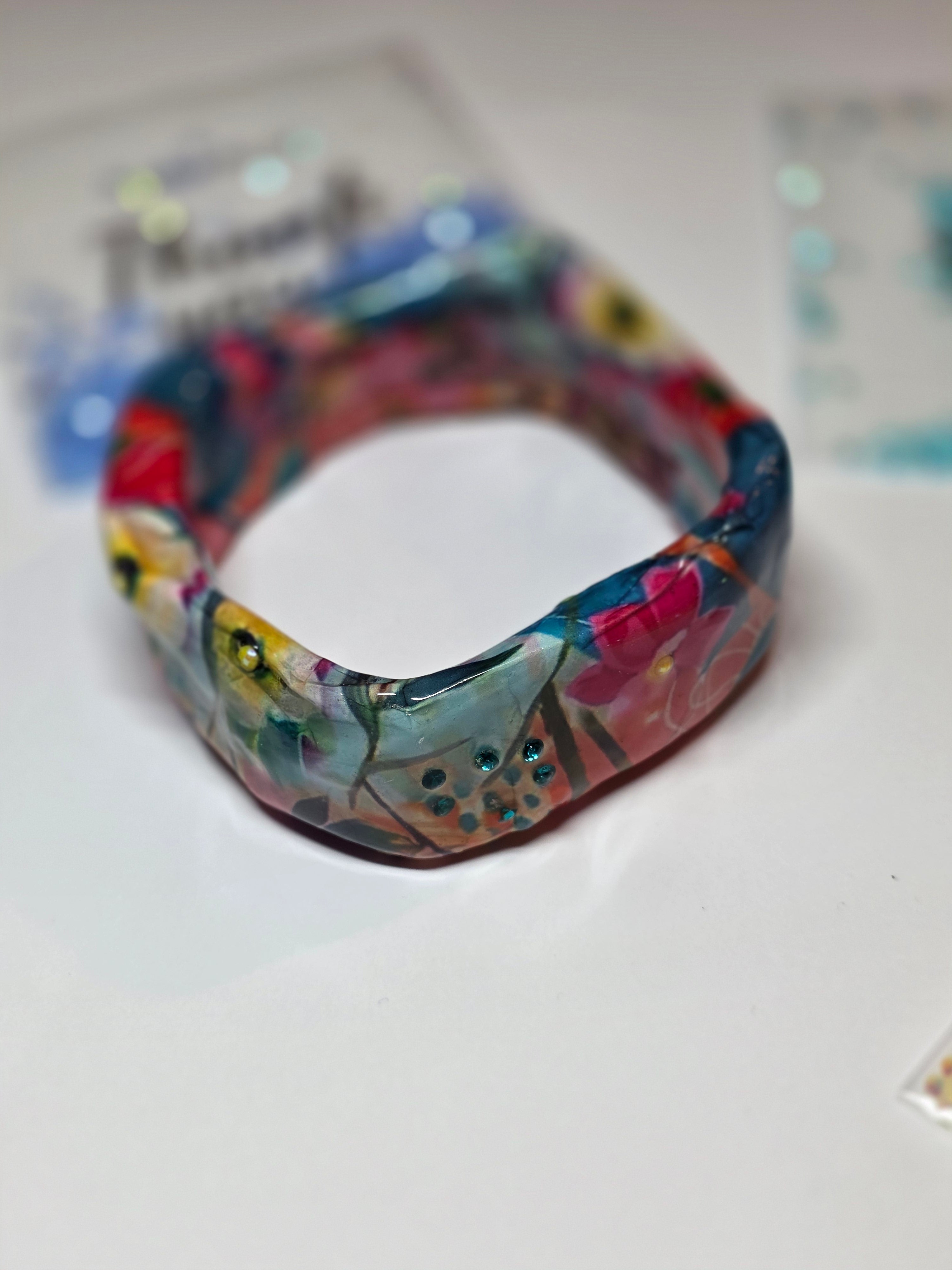 Bracciale Asimmetrici Floreale