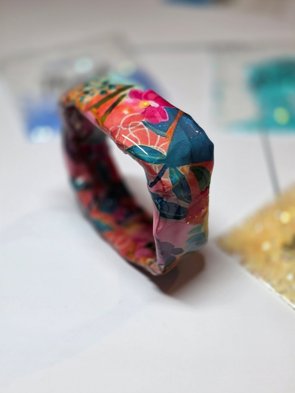 Bracciale Asimmetrici Floreale