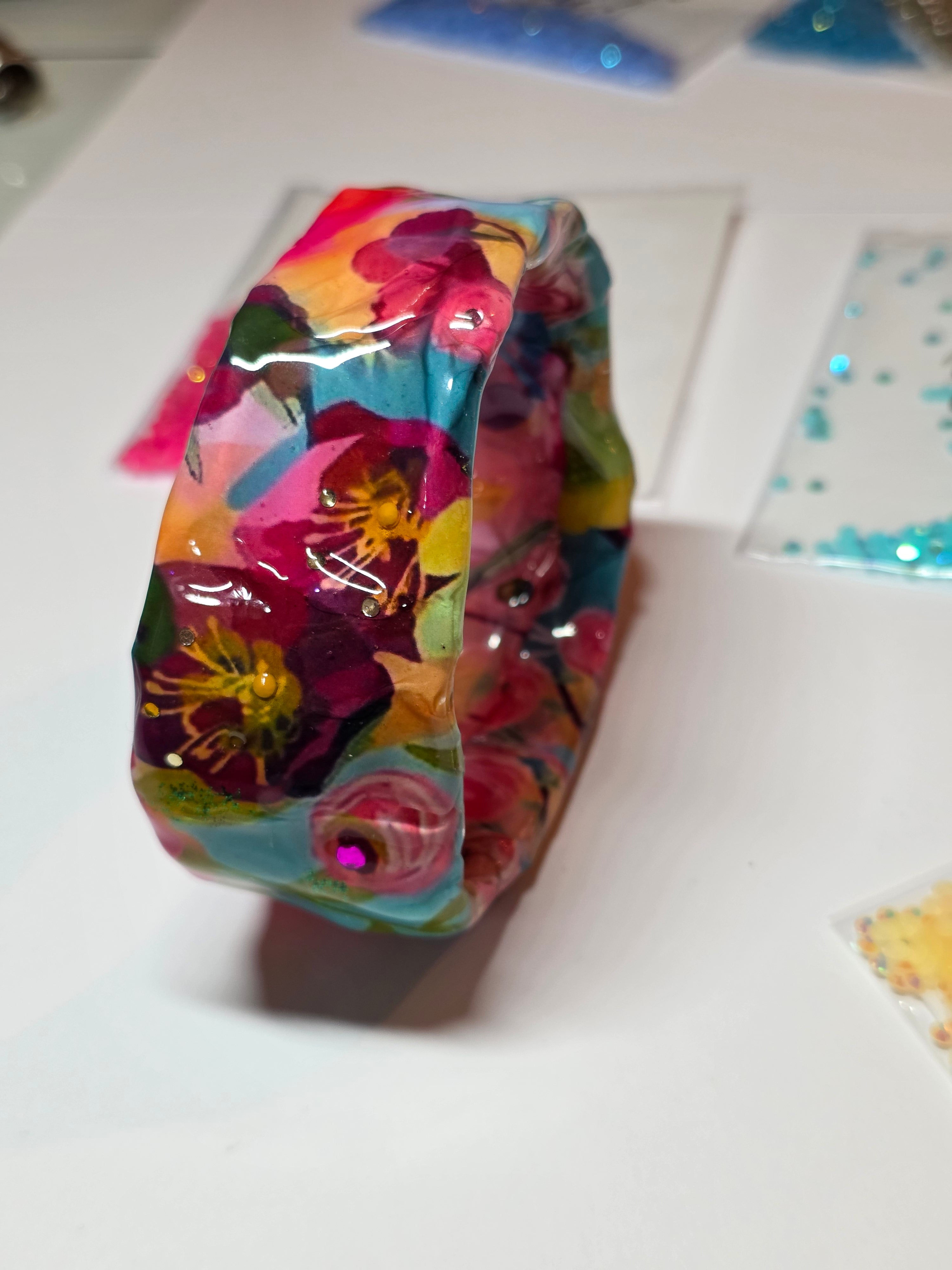 Bracciale Asimmetrici Floreale