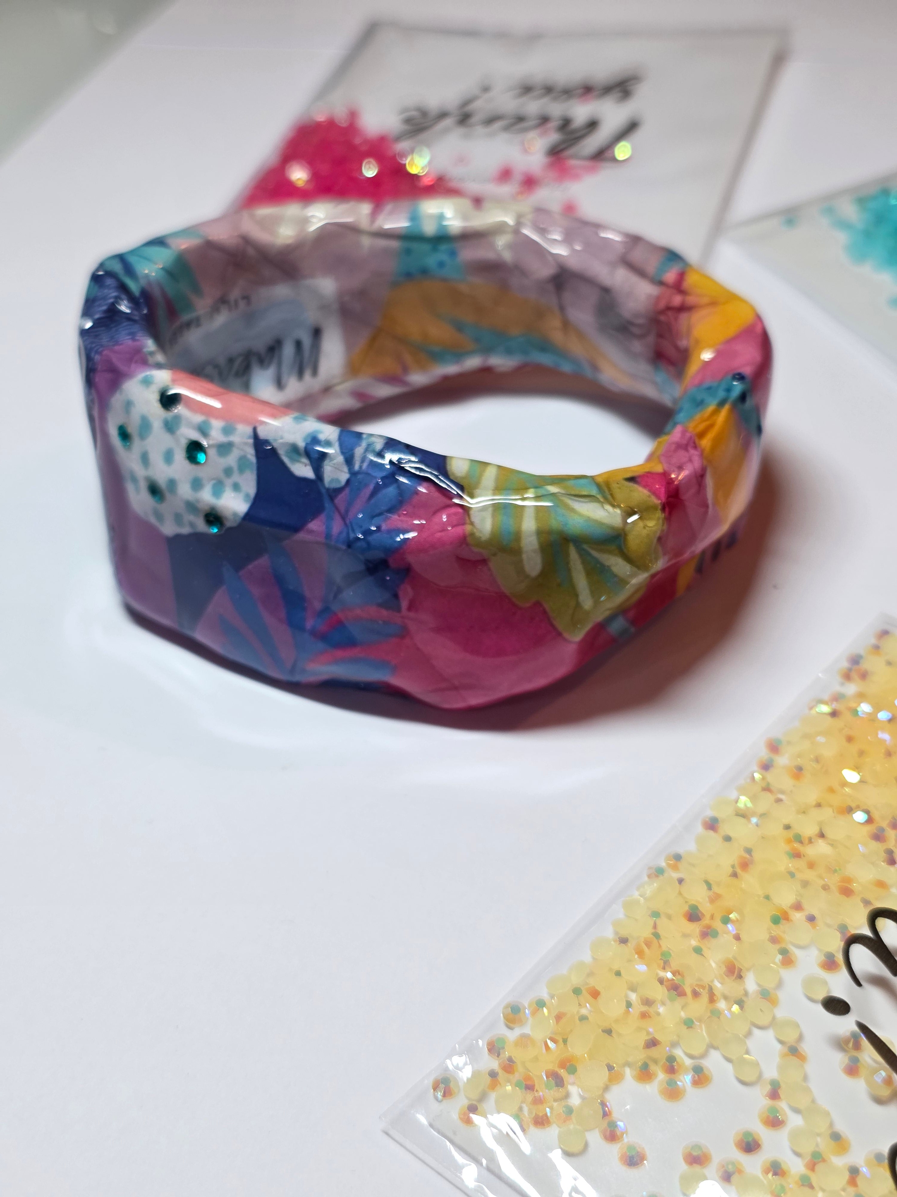 Bracciale Asimmetrici Floreale