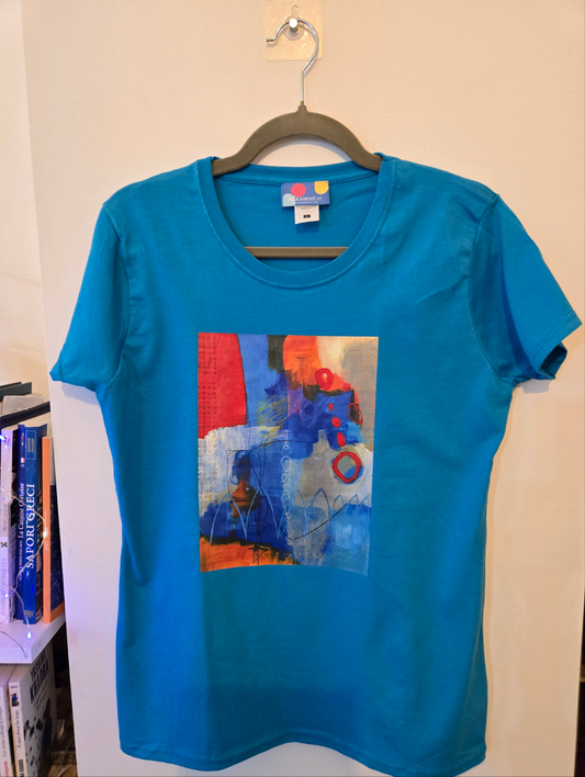 T-shirt à motif abstrait
