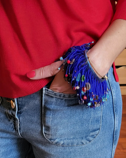 Bracelet à franges perlées
