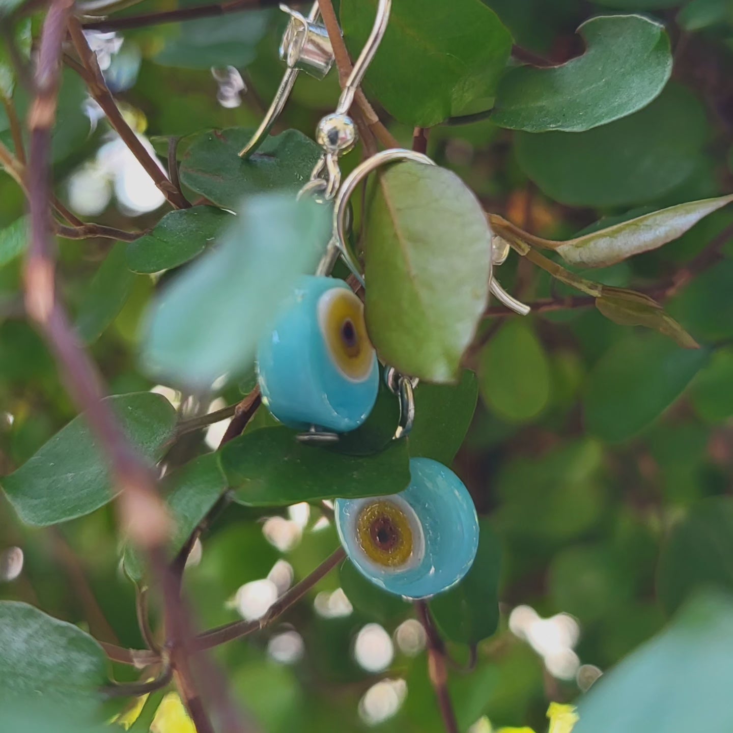 🧿 Boucles d'oreilles en verre de Murano 🧿