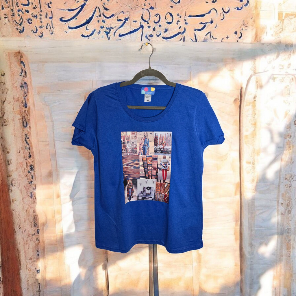 Ethnic T-SHIRT "Travel with Style and Imagination"