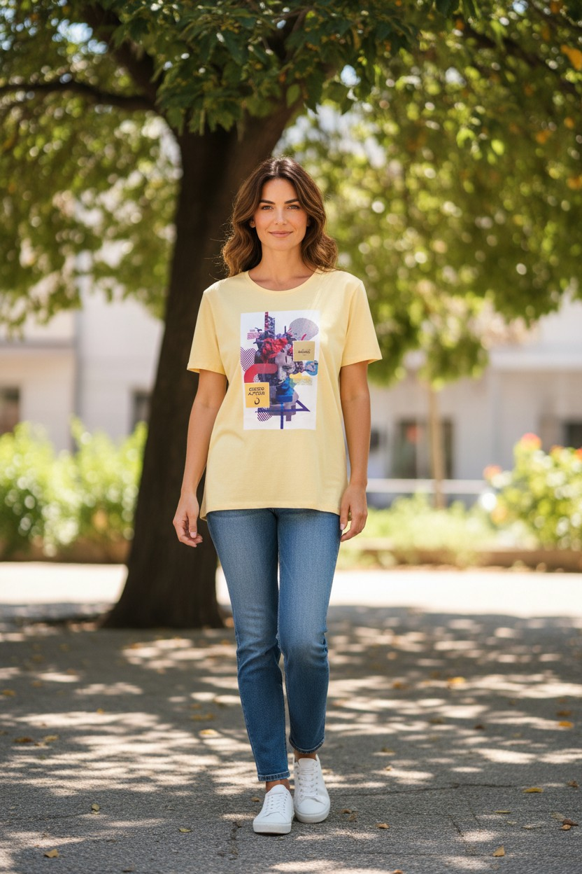 T-SHIRT - S M I L E Arte e proverbio Algerino