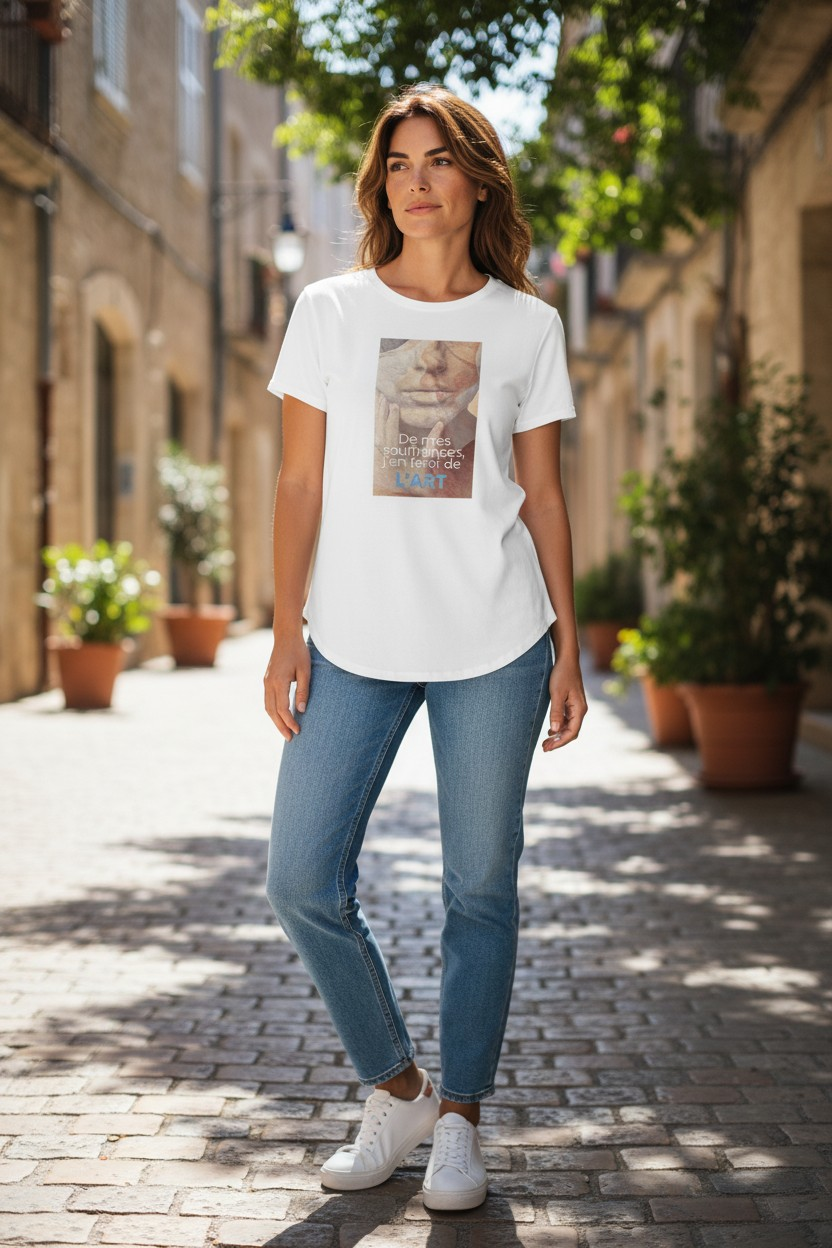 T-SHIRT - S M I L E Arte e proverbio Algerino