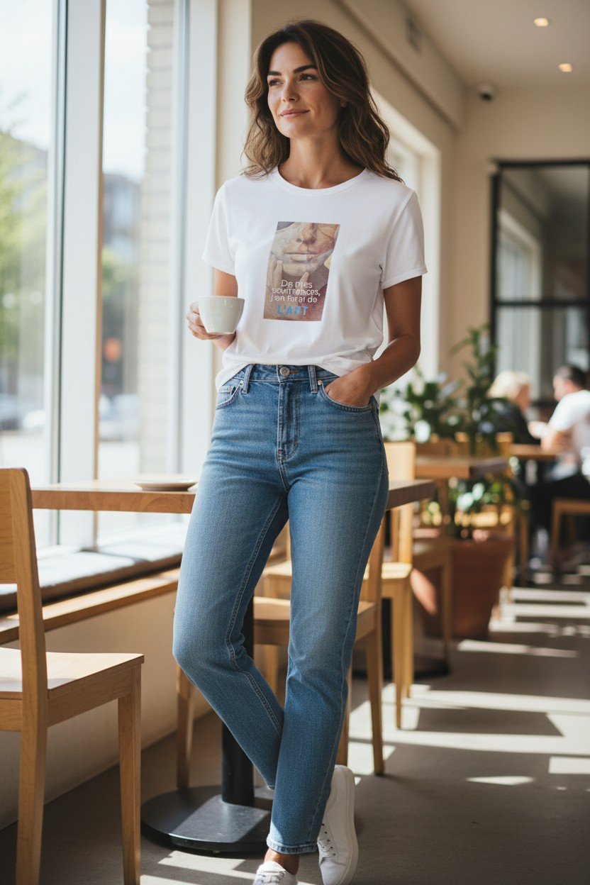 T-SHIRT - S M I L E Arte e proverbio Algerino