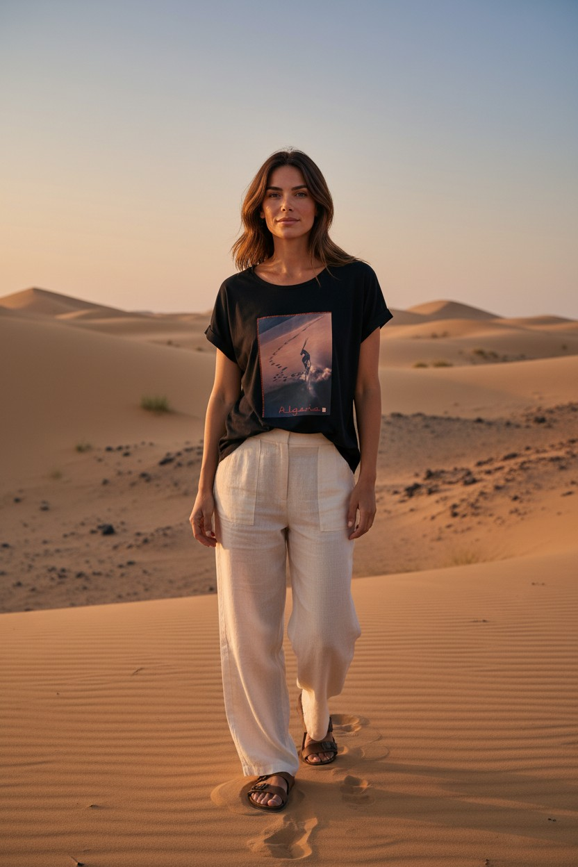 T-SHIRT donna Interattiva dal Cuore dell'Algeria