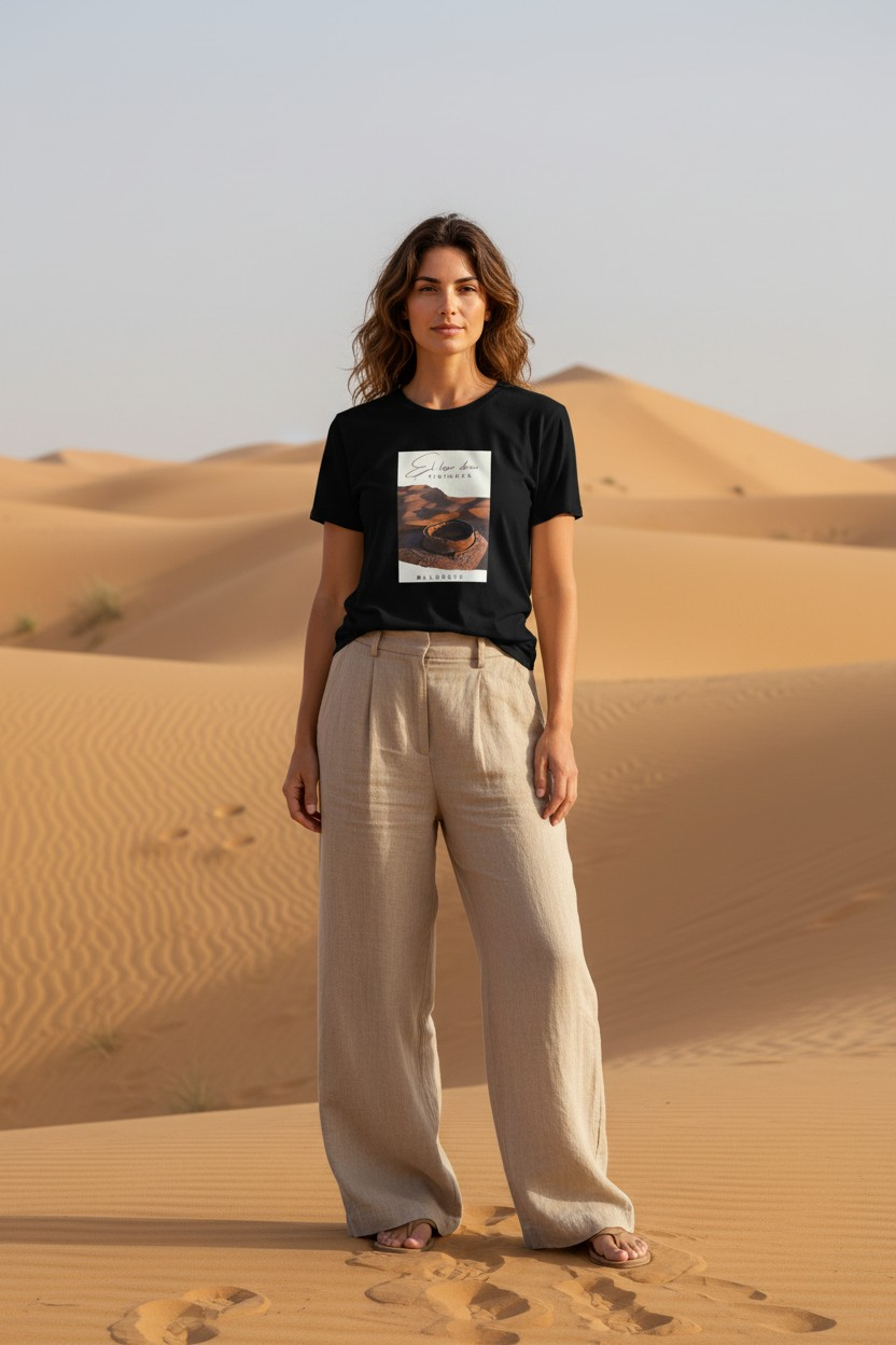 Interactive Women's T-Shirt from the Heart of Algeria