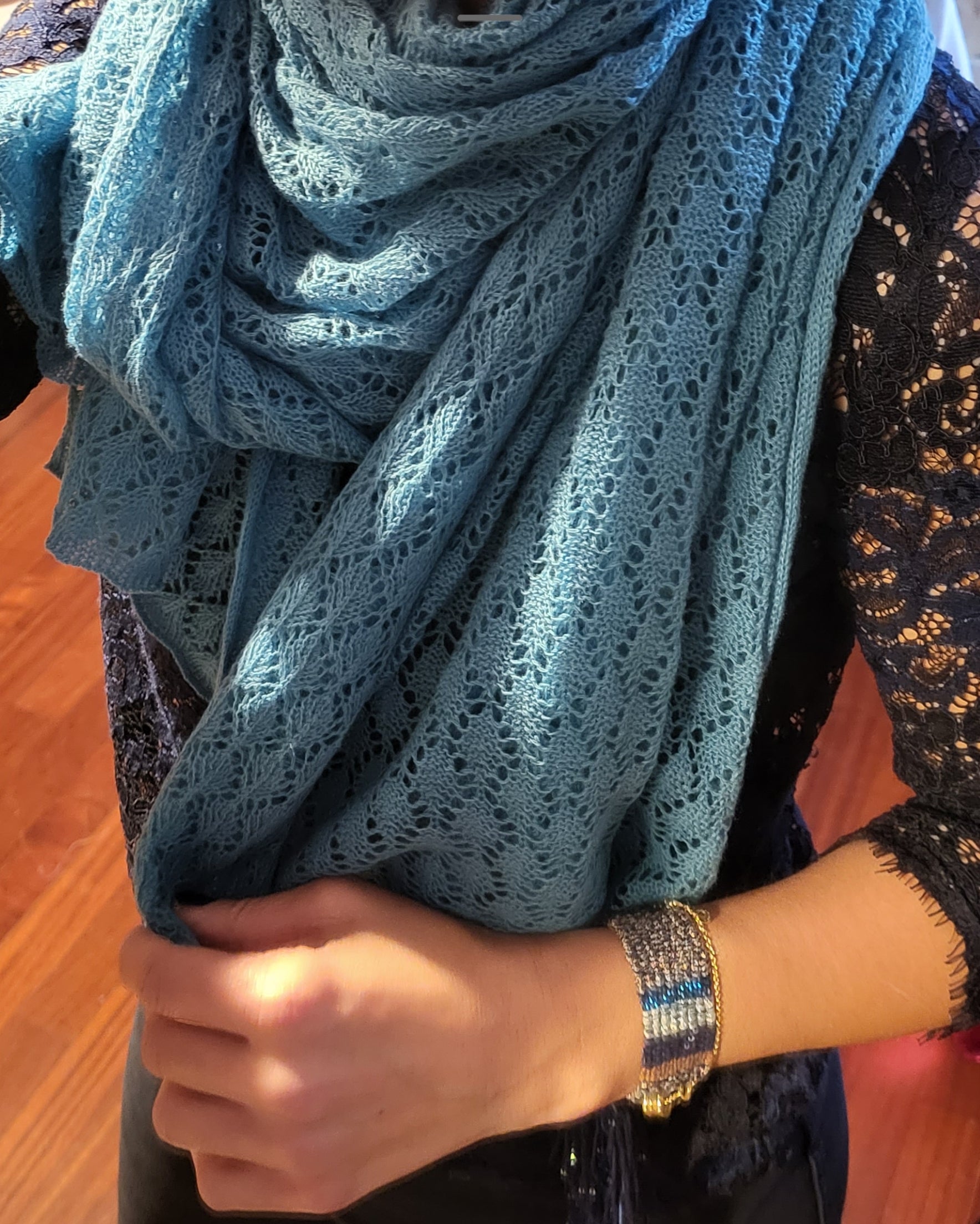 SCIARPA - in cashmere traforata